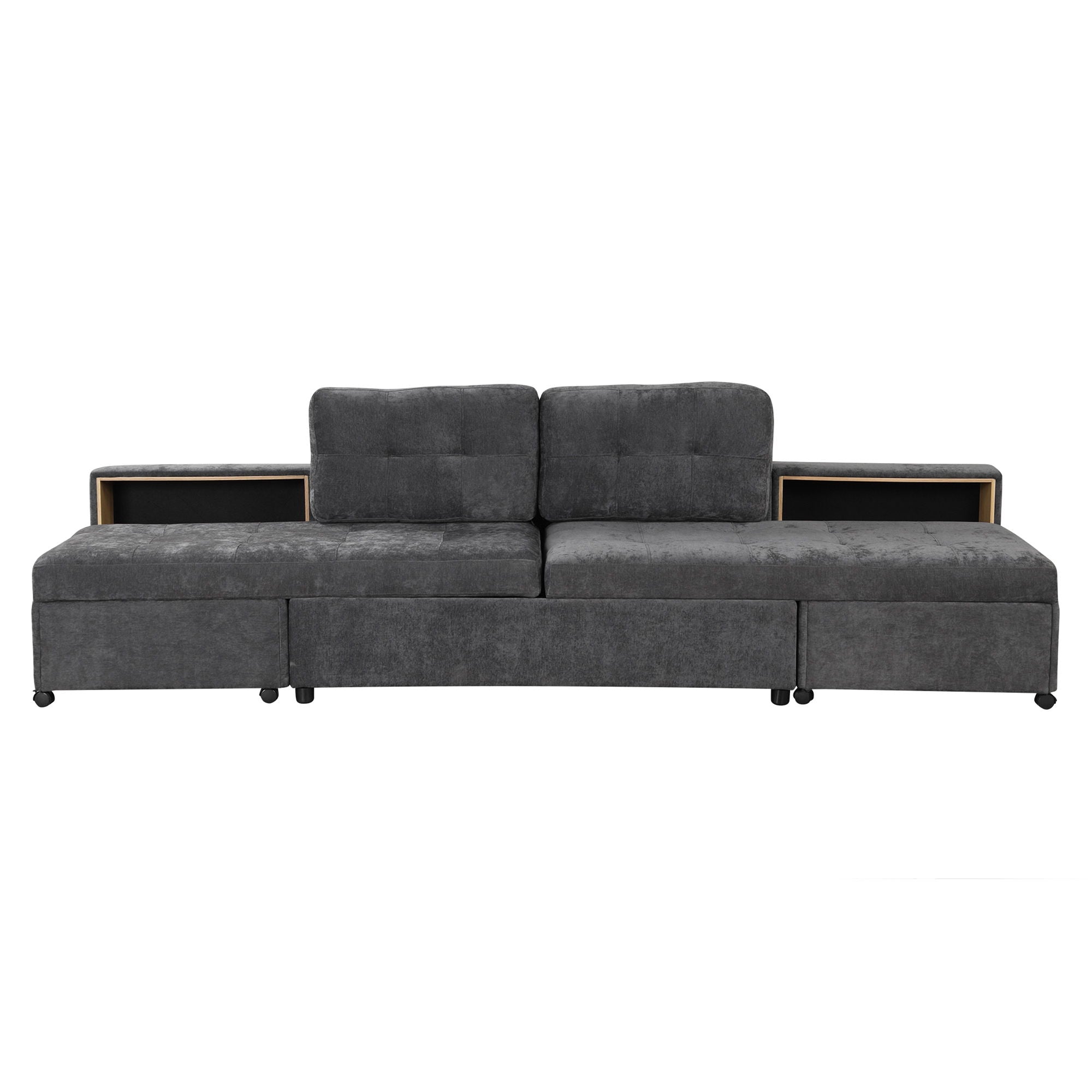 Versatile Modular Free-Combined Sofa With 2 Storage Racks