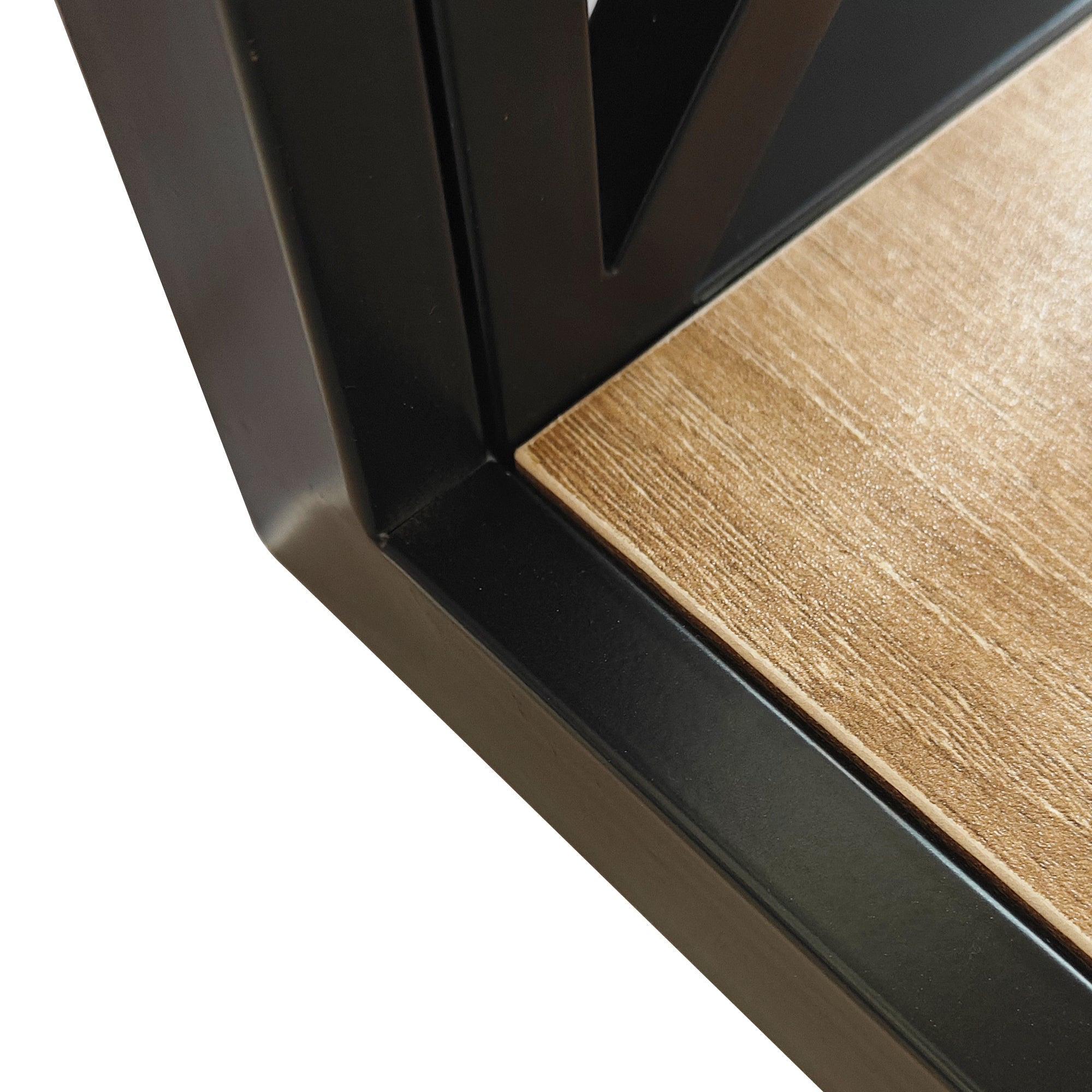 Set of 2 Modern End Tables with Drawer - Nightstands for Bedroom & Living Room