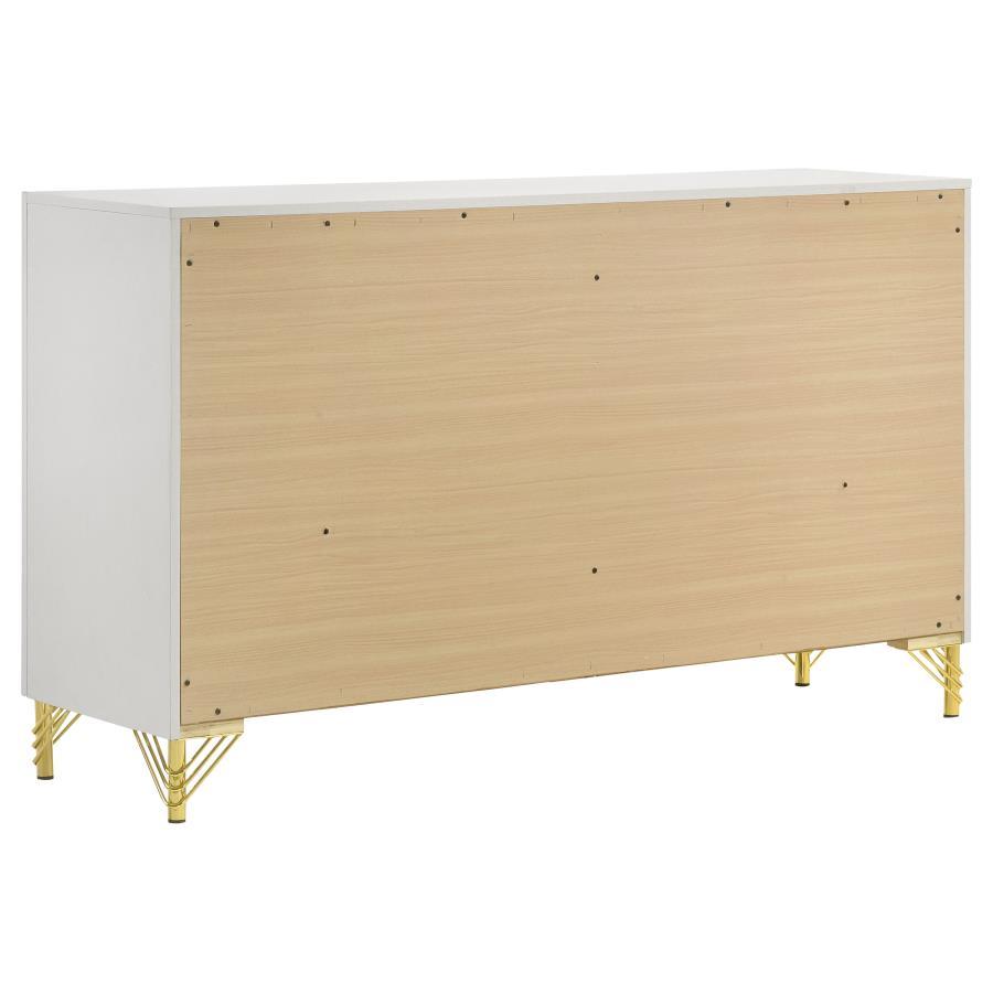 Lucia - Bedroom Set With Upholstered Wingback Panel Bed