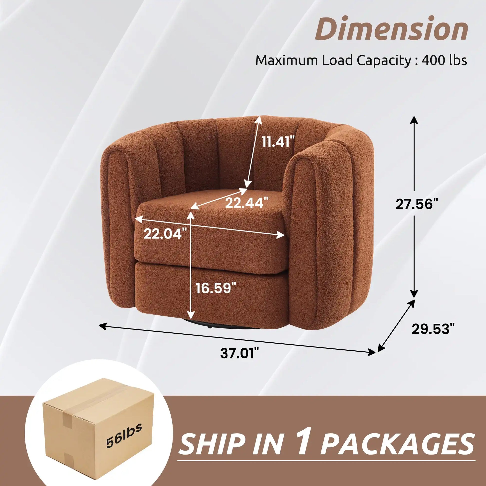 Swivel Accent Barrel Chair, Modern Round Armchairs with Upholstered, Comfy Swivel Accent Chair for Living Room - Best Buy Furniture