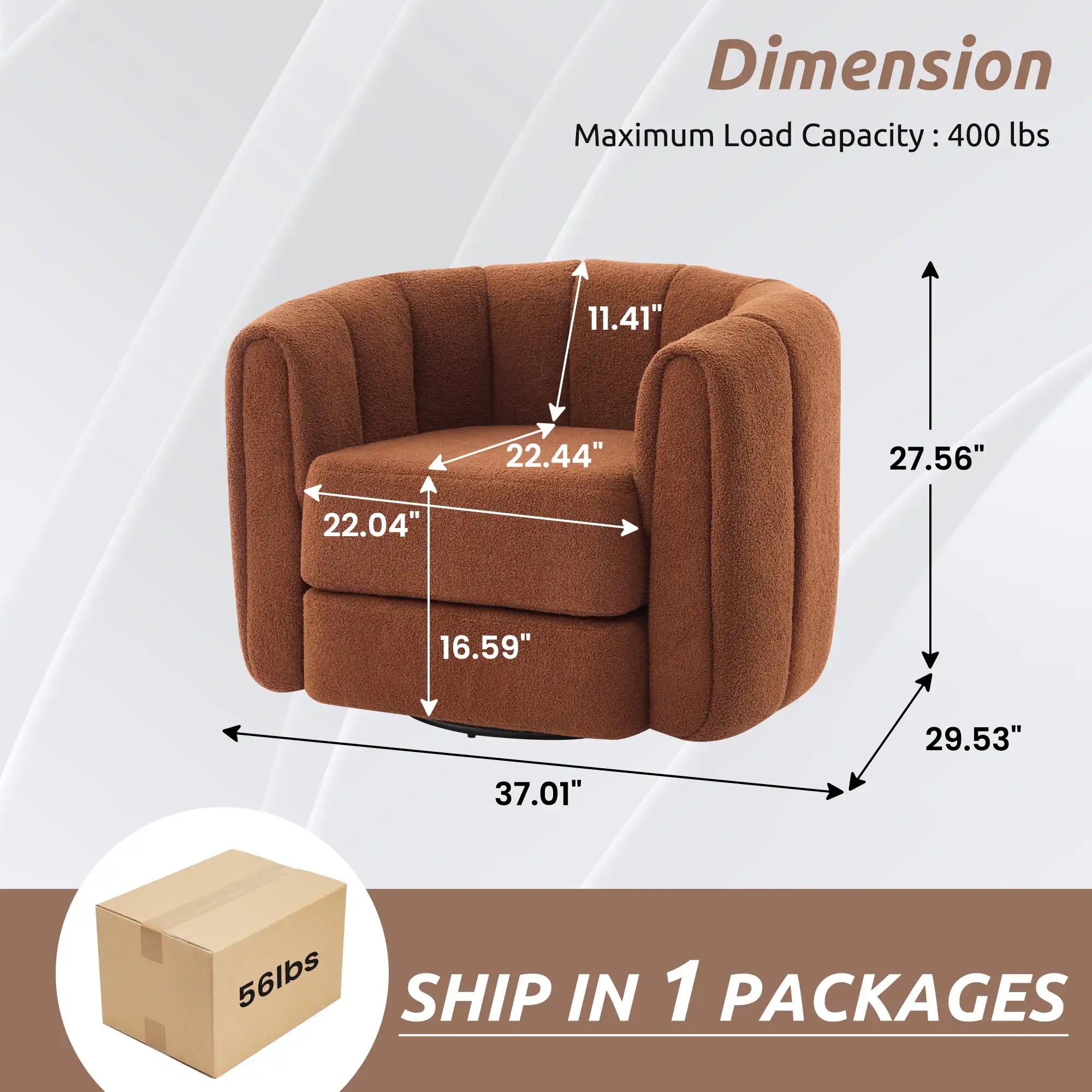 Swivel Accent Barrel Chair, Modern Round Armchairs with Upholstered, Comfy Swivel Accent Chair for Living Room - Best Buy Furniture