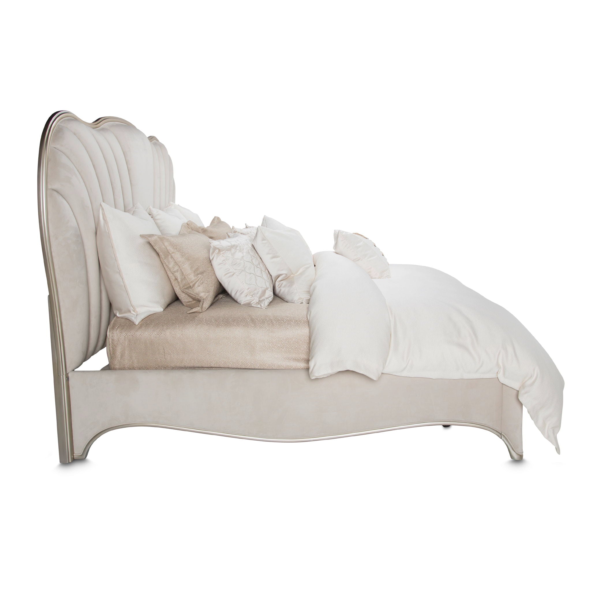 London Place - Velvet Panel Bed