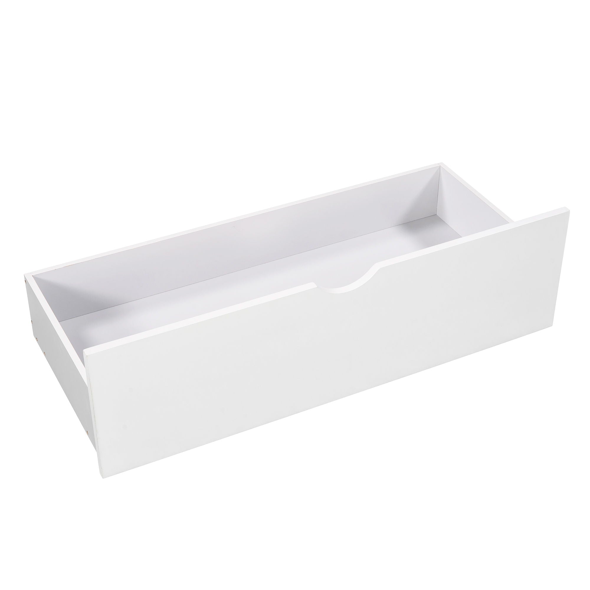 L Shaped Platform Bed With Trundle And Drawers Linked With Built In Desk