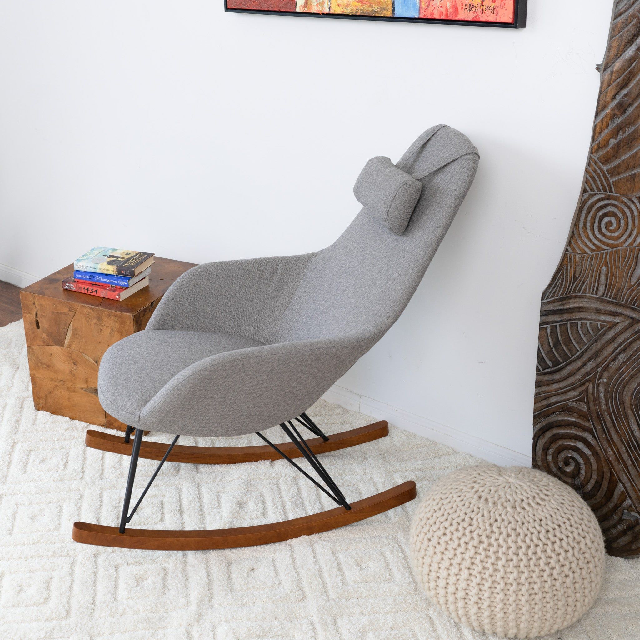 Chloe - Mid Century Modern Rocker Livingroom And Bedroom Chair - Best Buy Furniture