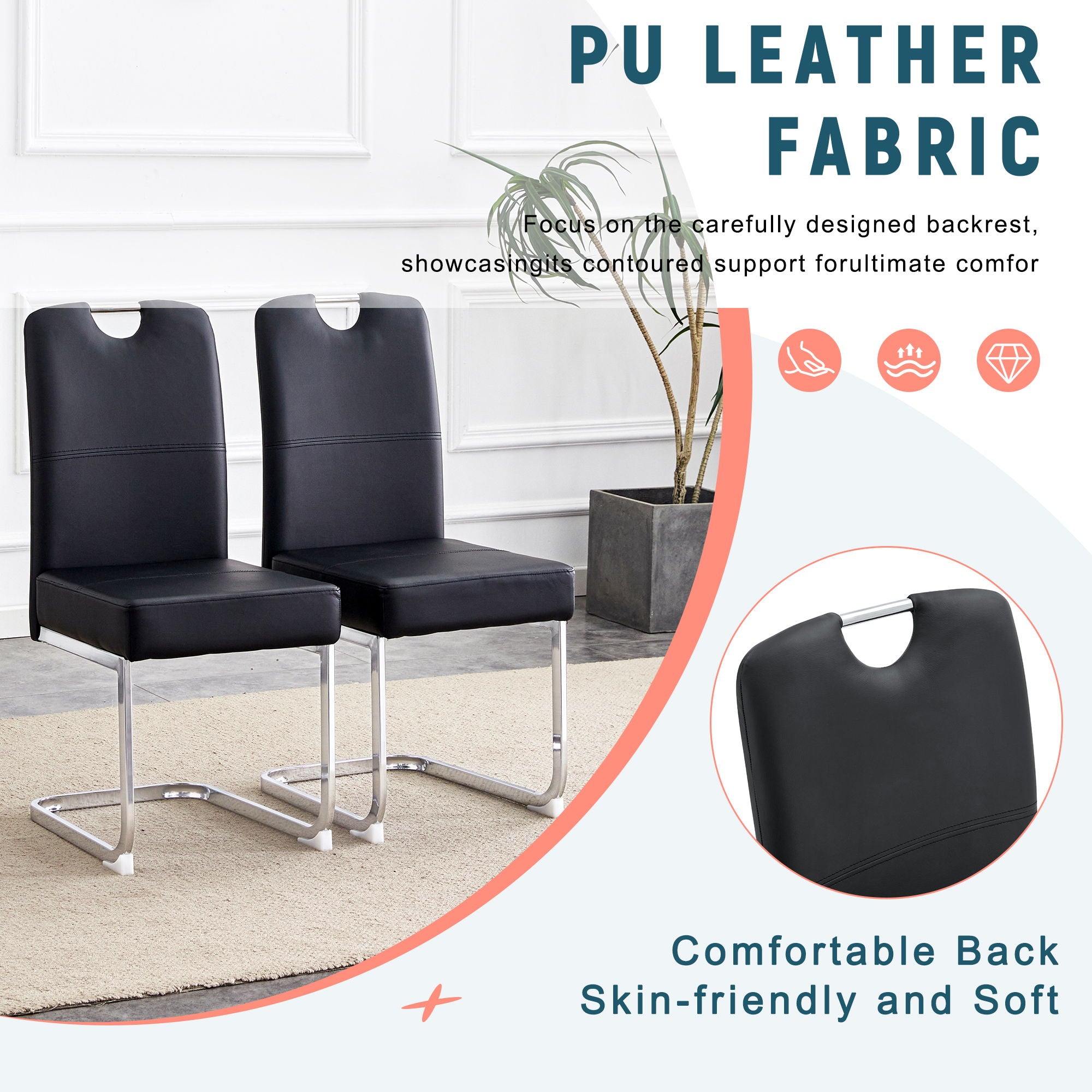 Coaster Dining Chairs With Built In Spring Packages & Ergonomic Design