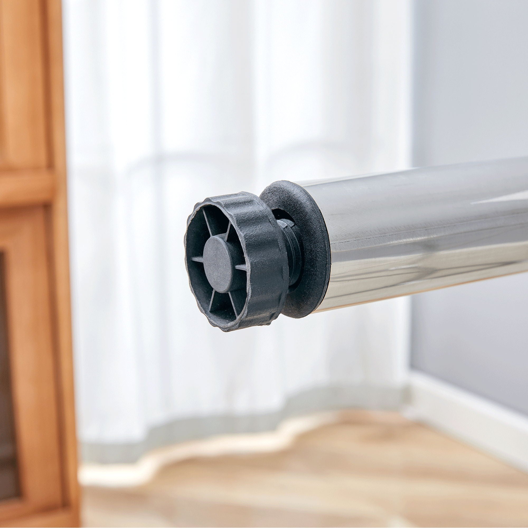 Simple Silver Stainless Steel Folding Table Frame Multifunctional Space Saving Design.Separate Folding Table Legs That Can Be Paired With Various Sizes And Styles Of Tabletops - Silver - Best Buy Furniture