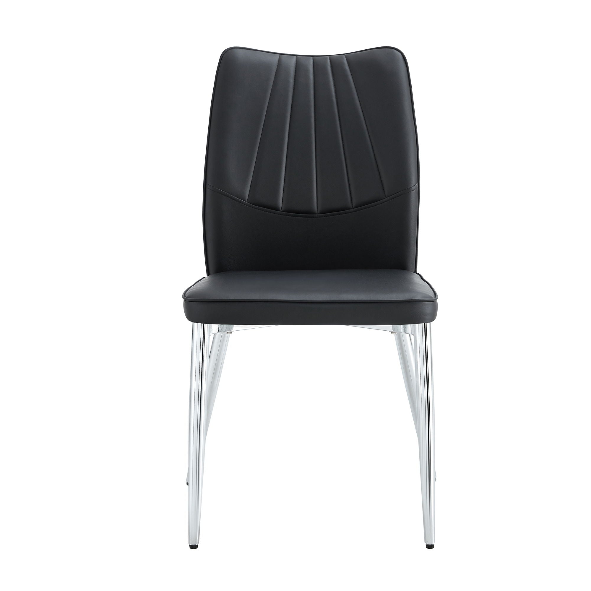 Modern Middle Ages Style Dining Chairs With Cushions And Metal Legs