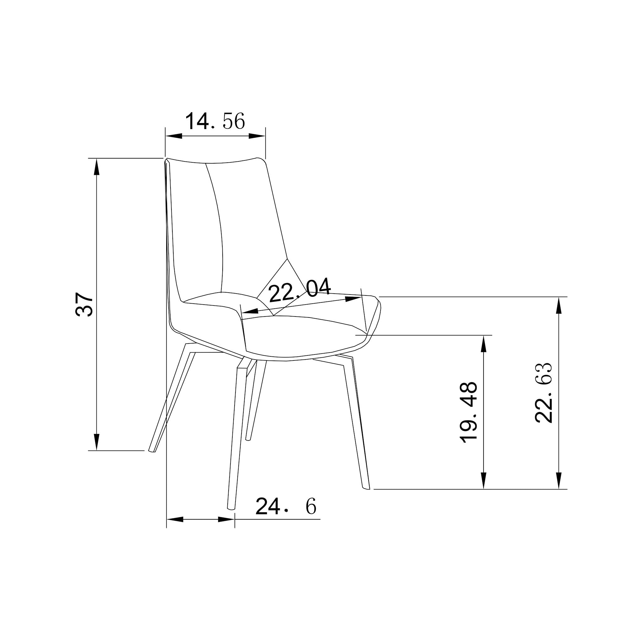 Jack - Dining Chair With 180 Degree Swivel Mechanism (Set of 2)