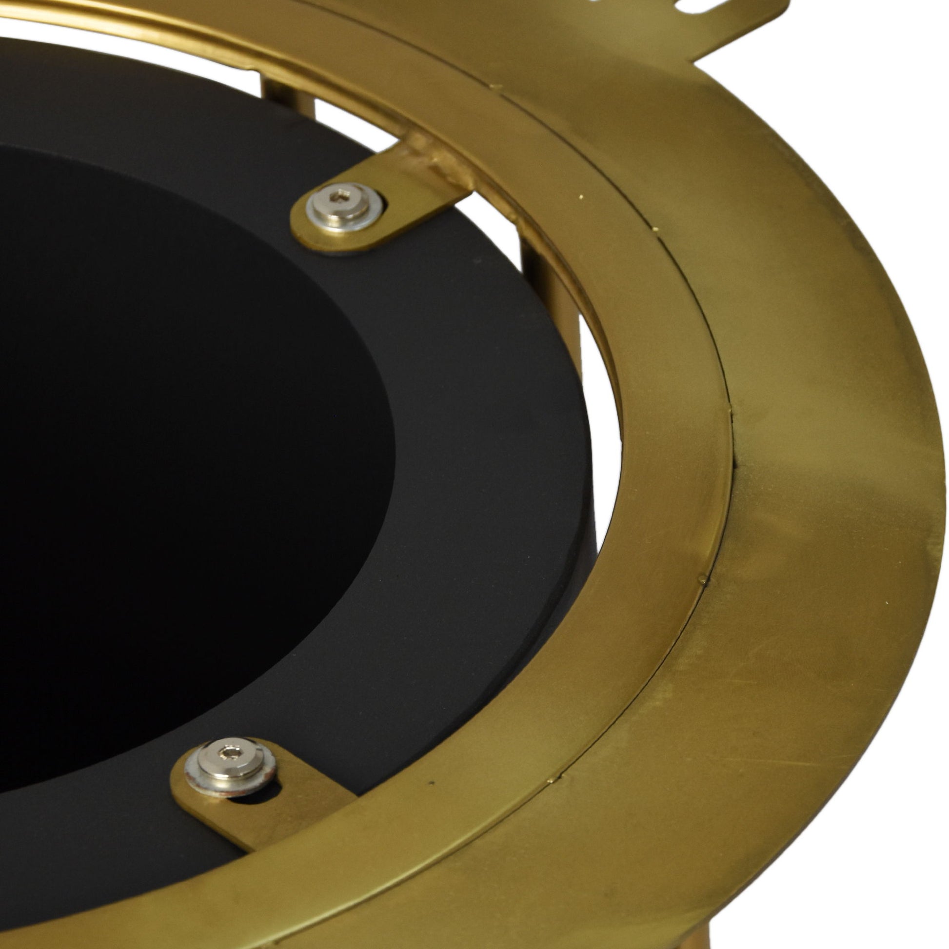 59.05" Modern Artificial Stone Round Panel Metal Iron Base Dining Table, Can Accommodate 8 People Artificial Stone Turntable (Not Including Chairs) - White / Black - Best Buy Furniture