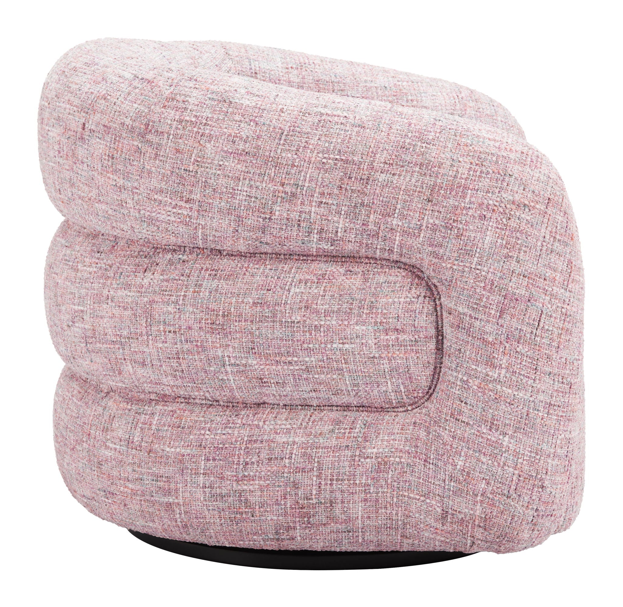Refine - Swivel Chair - Pink Tweed