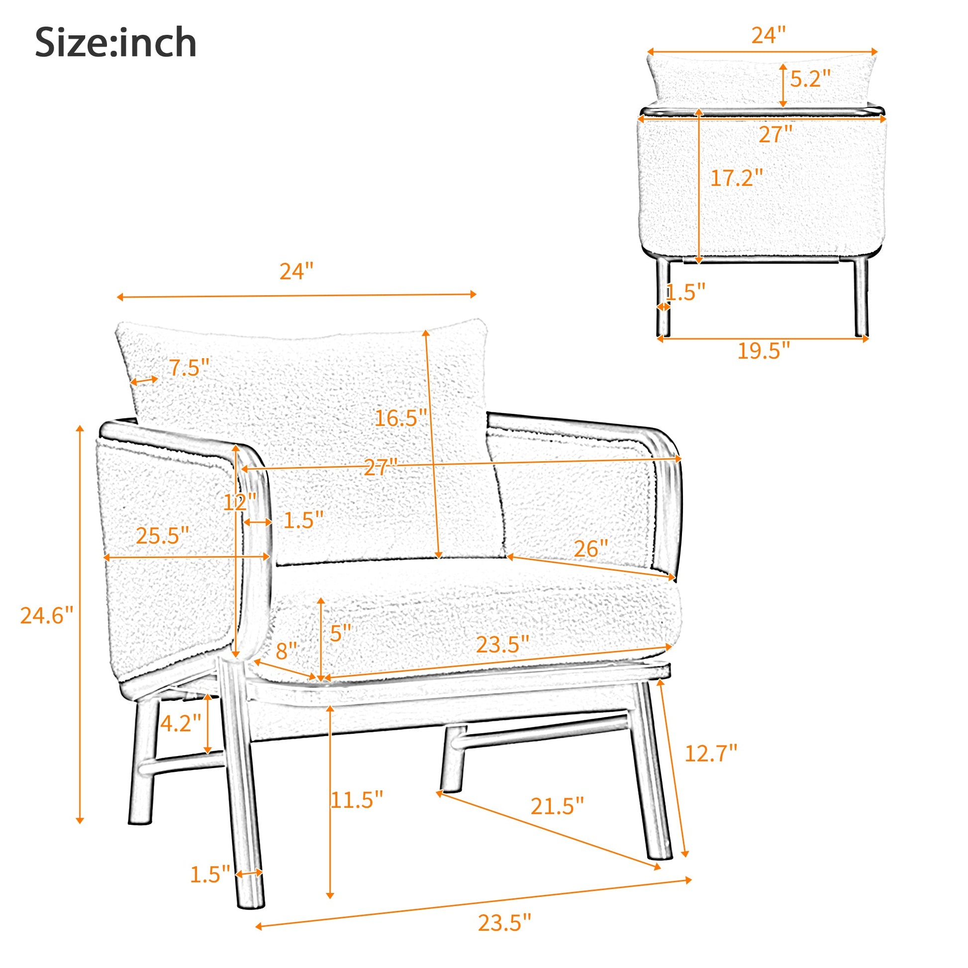 Sherpa Fabric Accent Chair - Best Buy Furniture