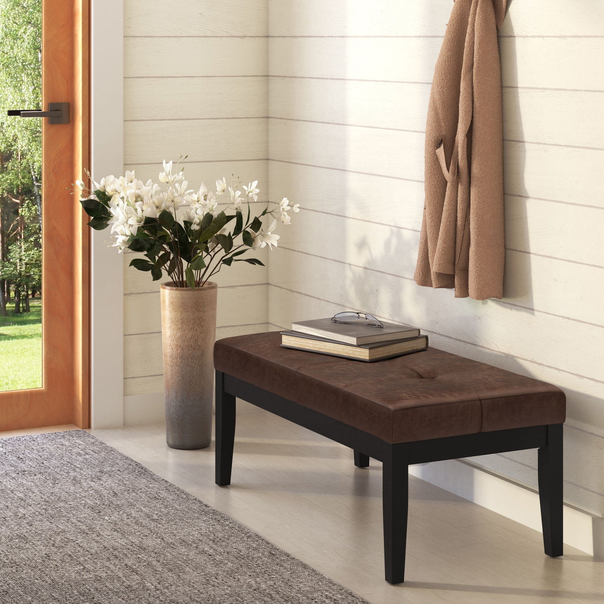 Lacey - Upholstered Tufted Ottoman Bench - Best Buy Furniture