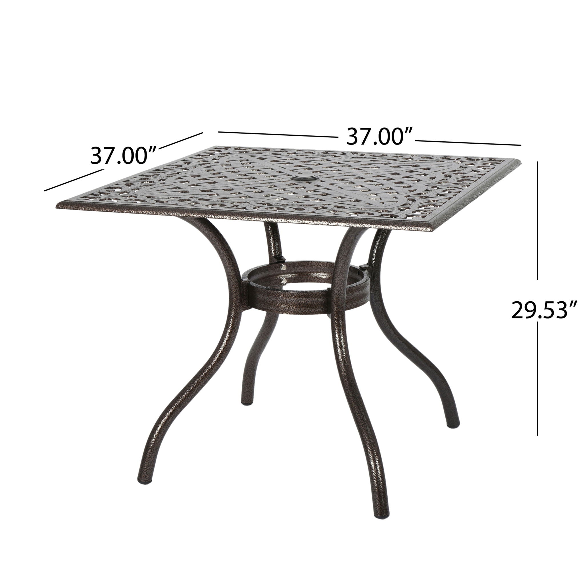 Phoenix - Square Table - Bronze