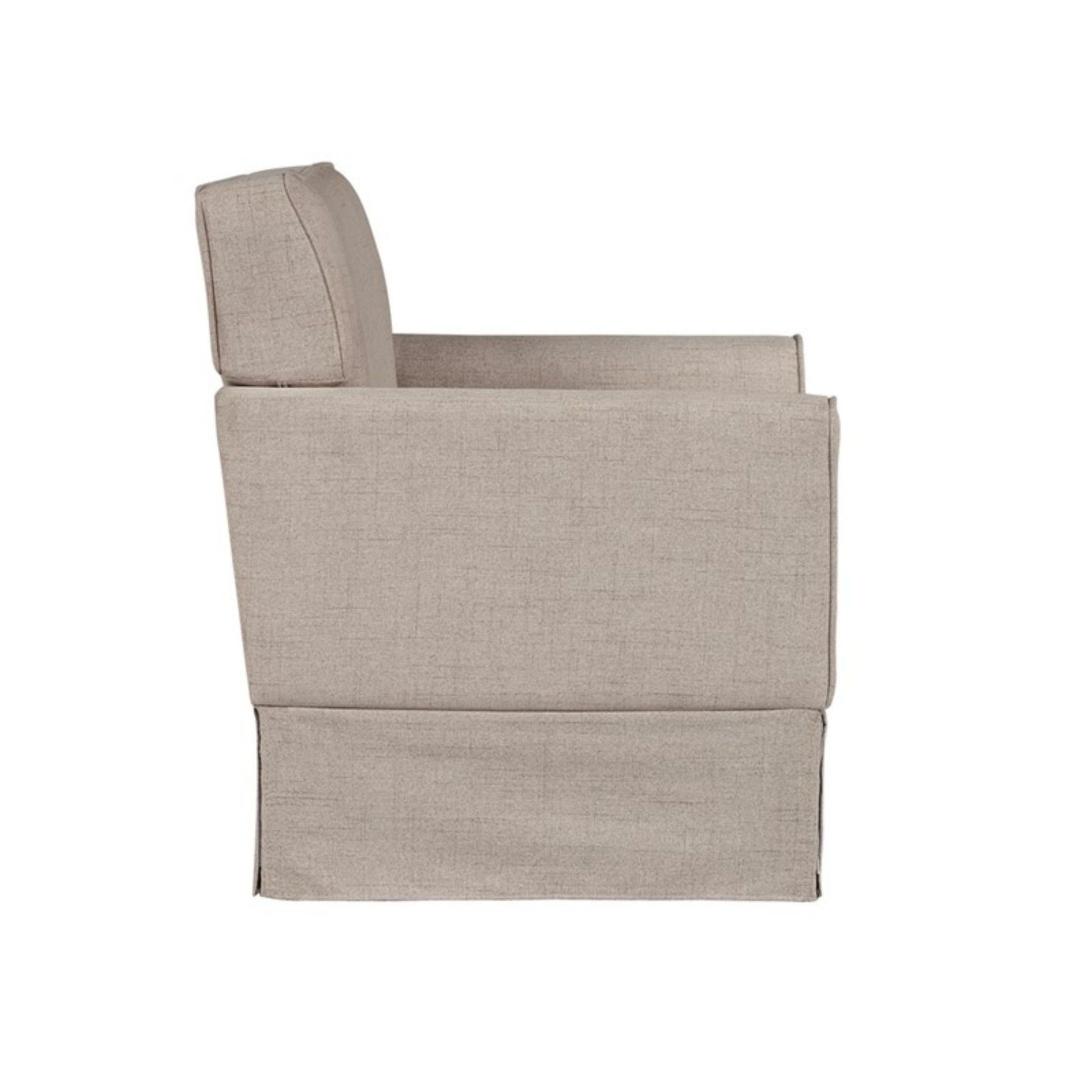 Timeless Slipcover Accent Armchair With Track Arm Silhouette Upholstered - Light Brown - Best Buy Furniture