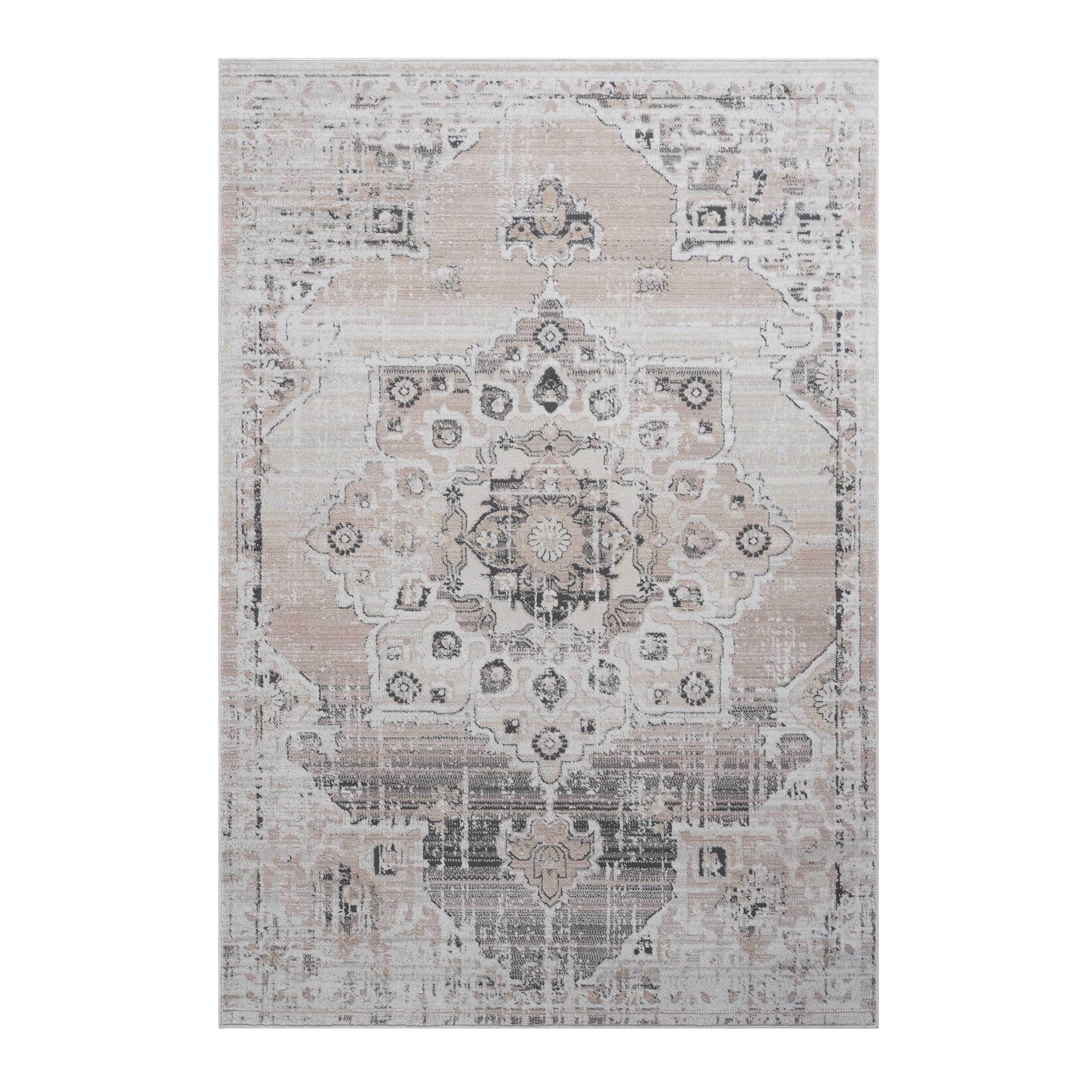 NAAR PAYAS Collection Medallion Non-Shedding  and Stain Resistant Area Rug