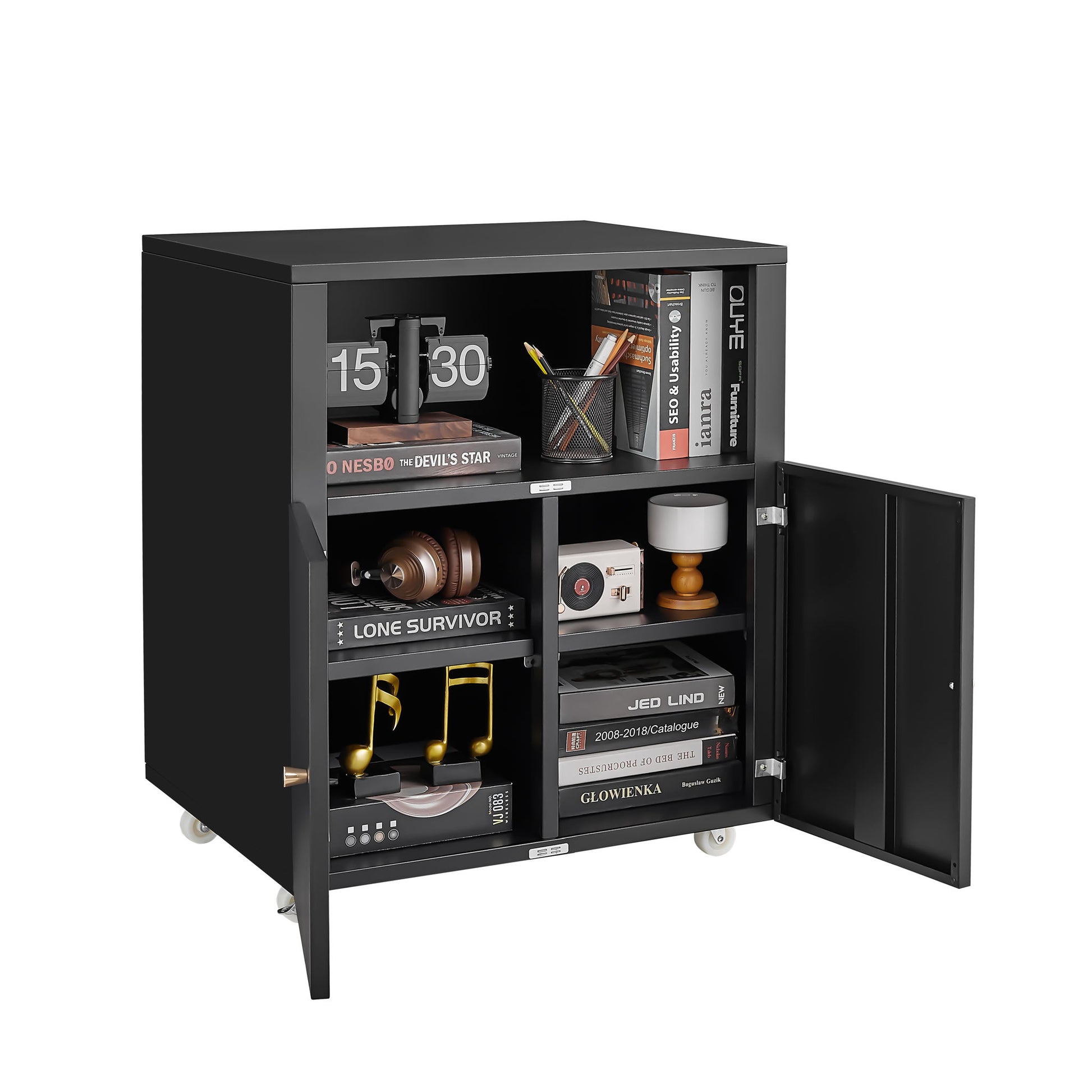 Home Office Printer Stand With Wheels And File Cabinet - Best Buy Furniture