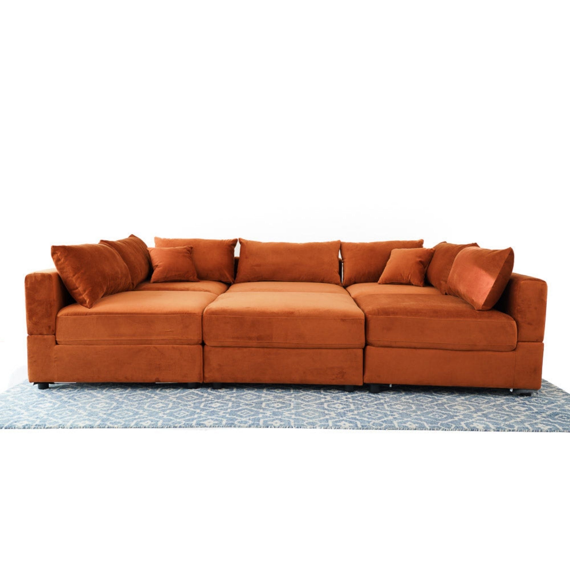 Uptown - Modular Sofa - Burnt Orange