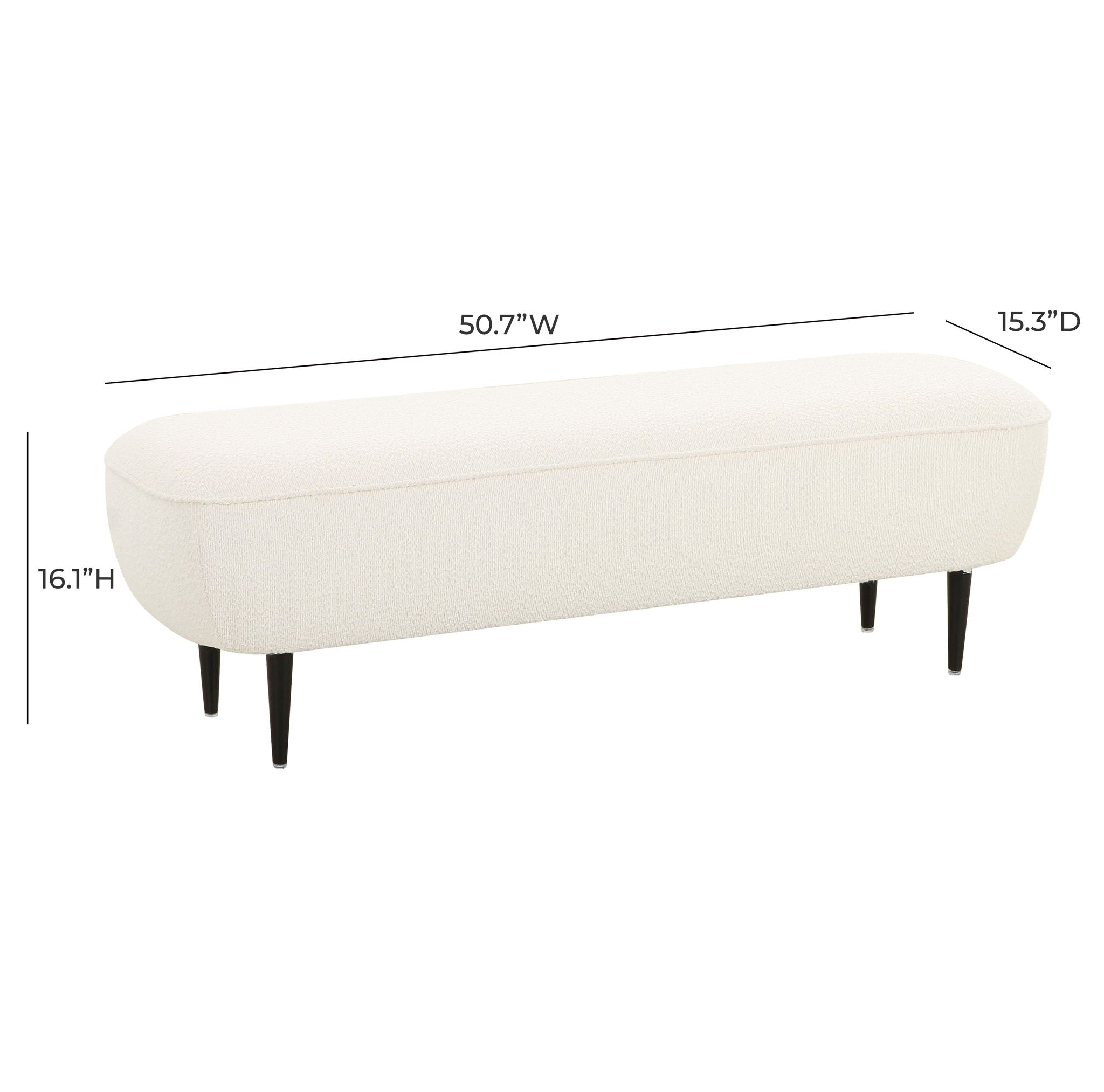 Denise - Boucle Bench - Cream