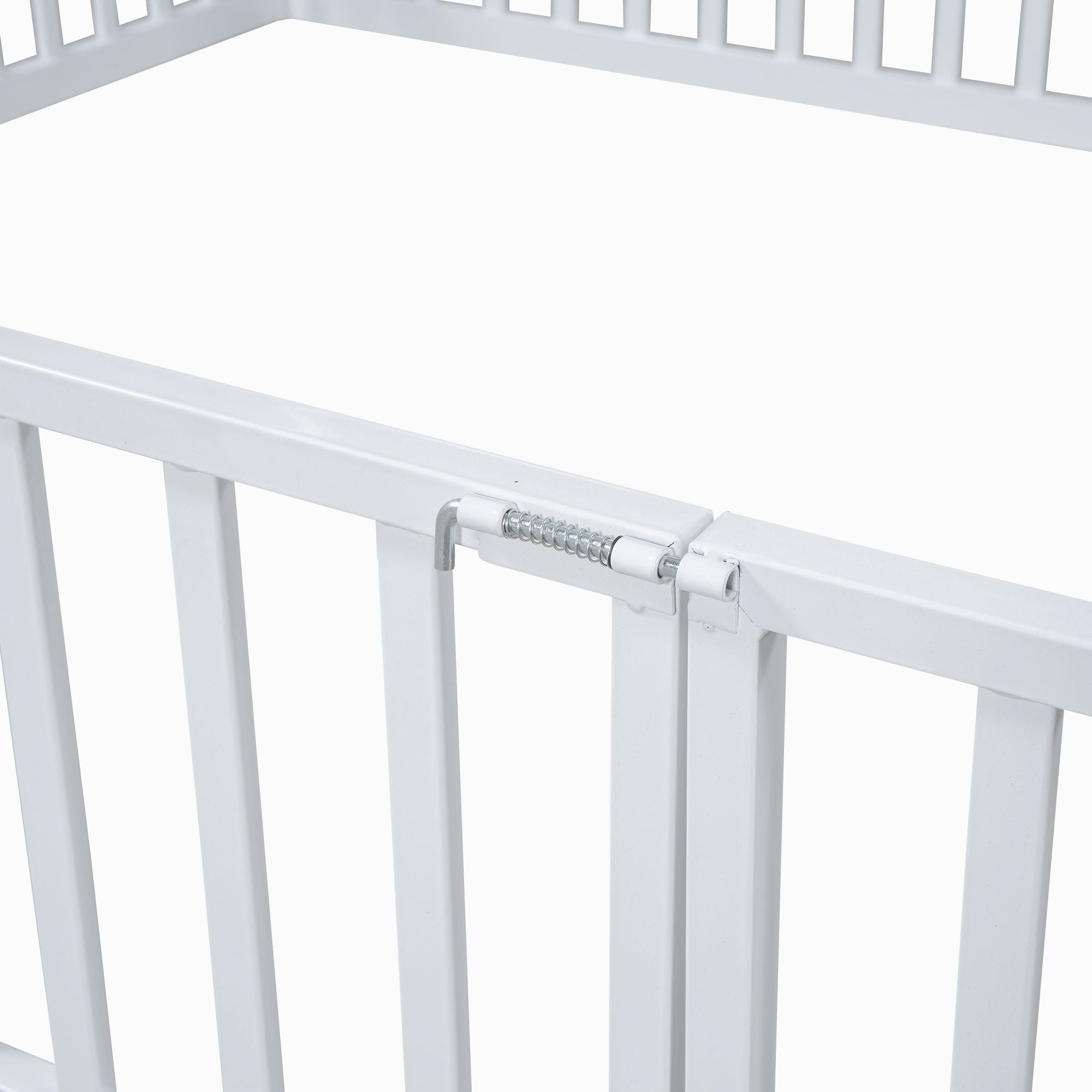 Metal House Bed With Fence And Door