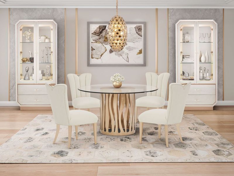 La Rachelle - Round Dining Table - Champagne