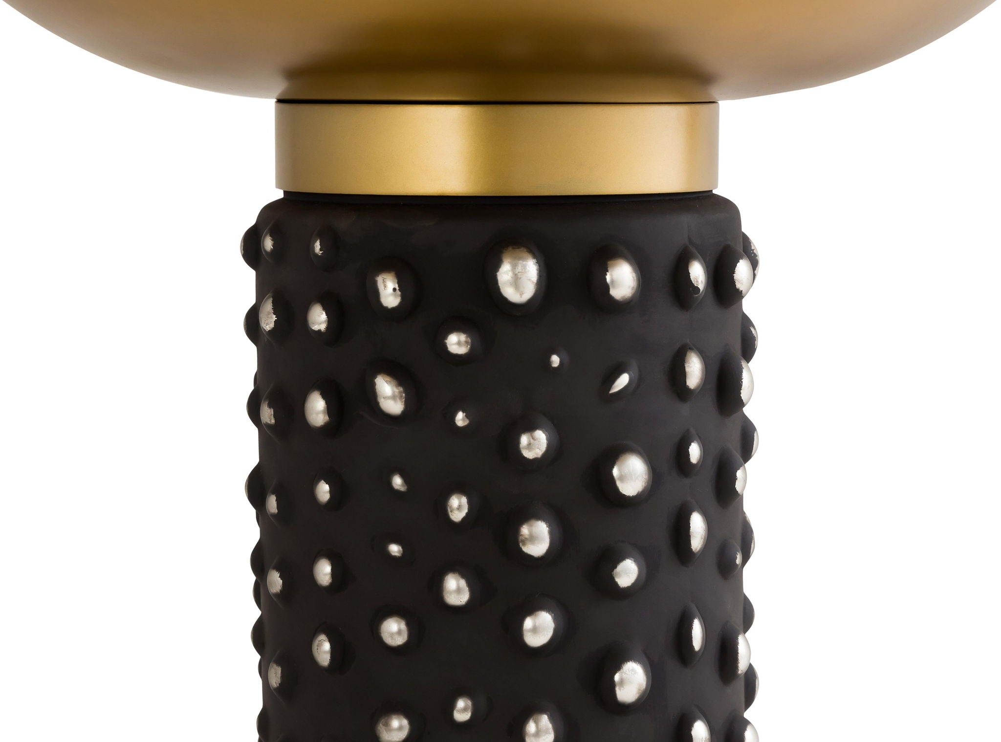 Blaze - Glass / Brass Side Table - Light Brown