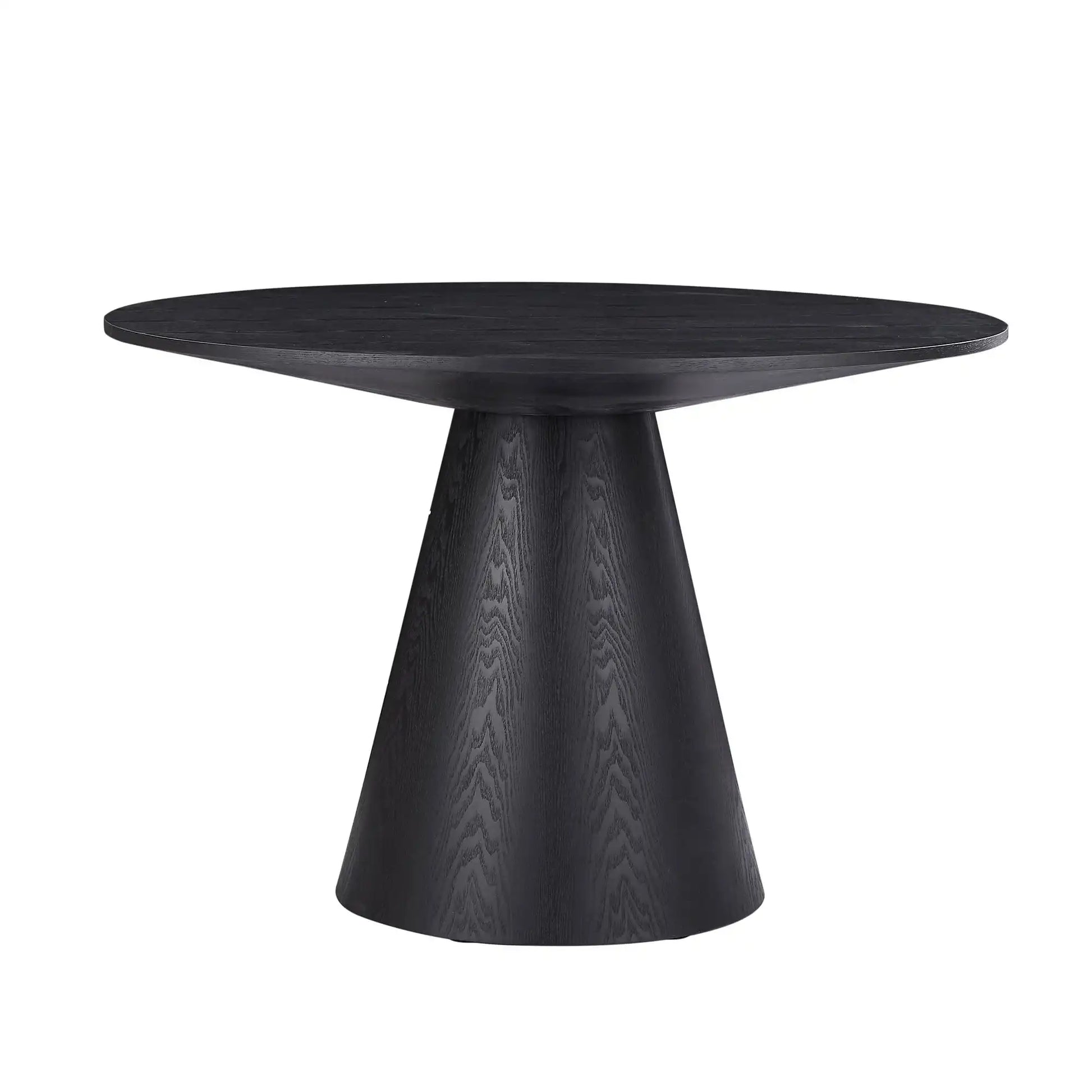 47.24'' Round Dining Table, Modern Kitchen Table Circular MDF Finish Tabletop for Leisure Coffee Table ,BLACK - Best Buy Furniture