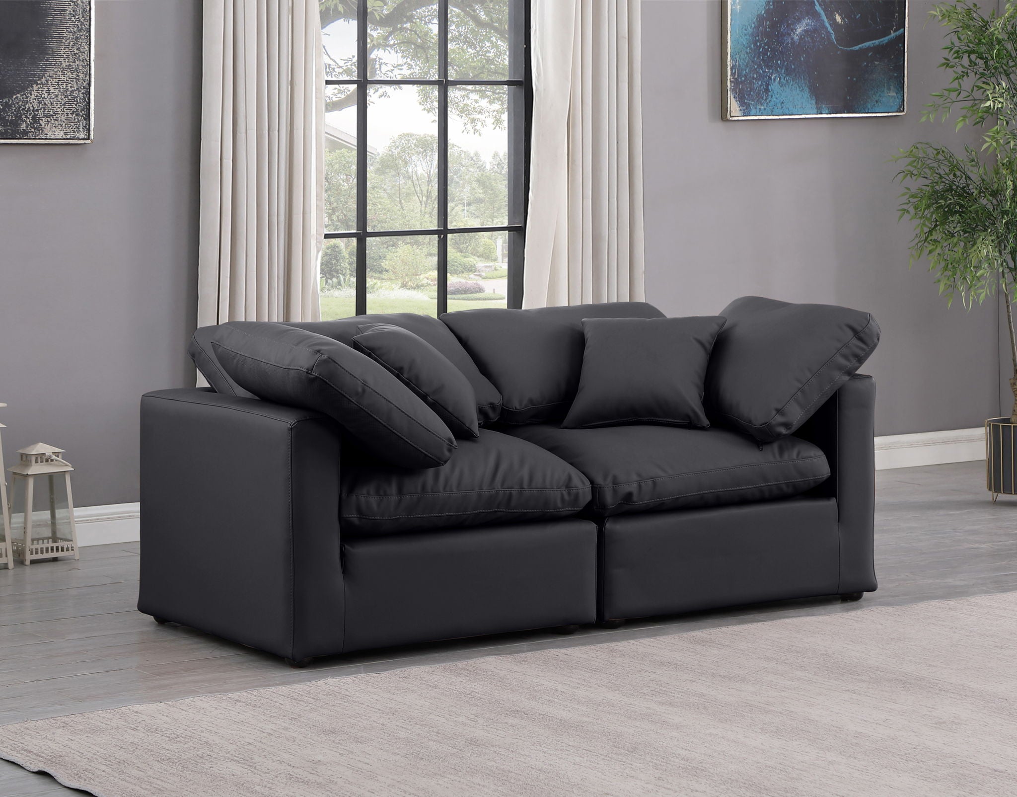 Indulge - Faux Leather 2 Seat Modular Sofa