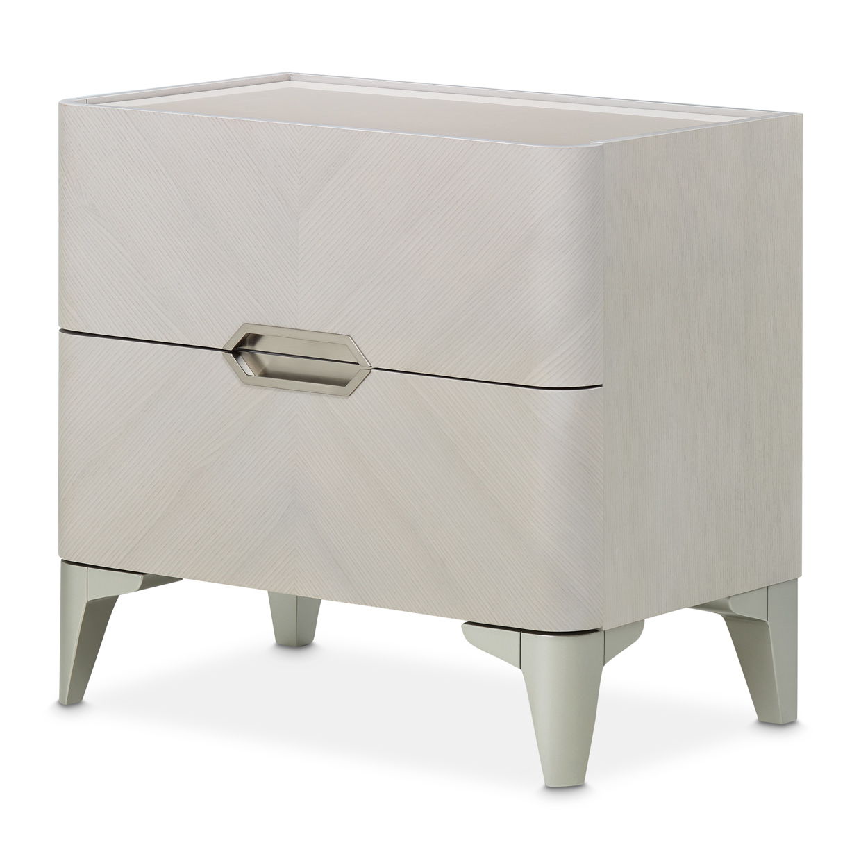 Penthouse - Nightstand - Gray - Best Buy Furniture