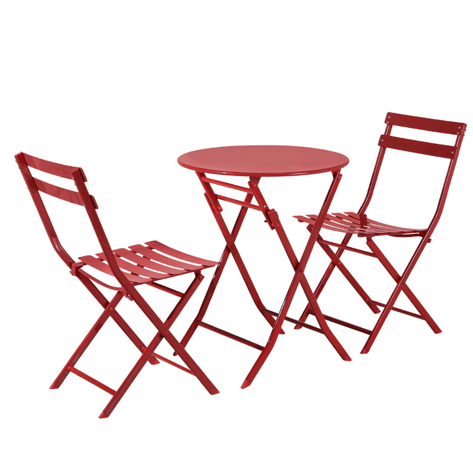 3 Piece Patio Bistro Set Of Foldable Round Table And Chairs - Best Buy Furniture
