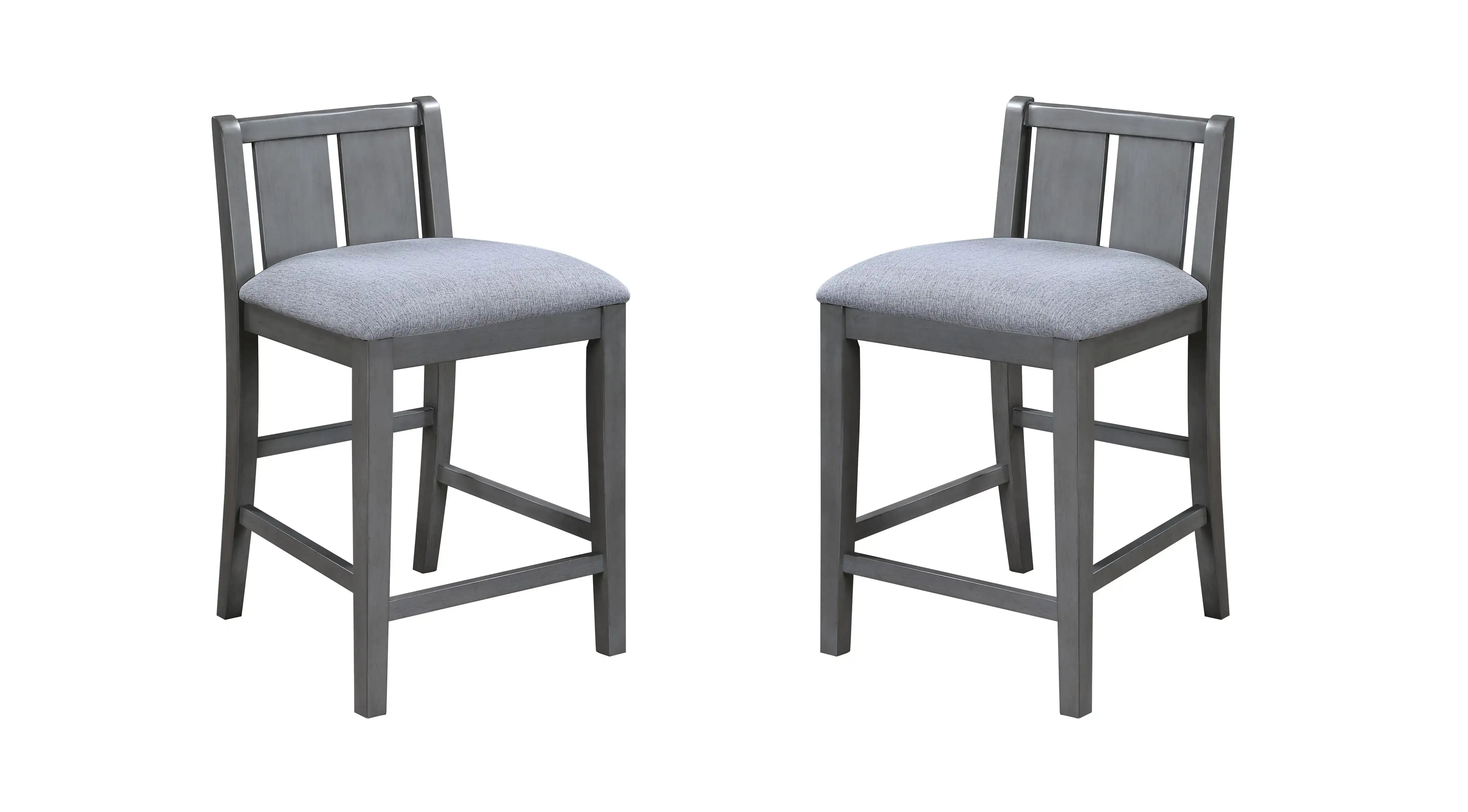 Graham - 20" Upholstered Seat Counter Height Chair (Set of 2) - Best Buy Furniture