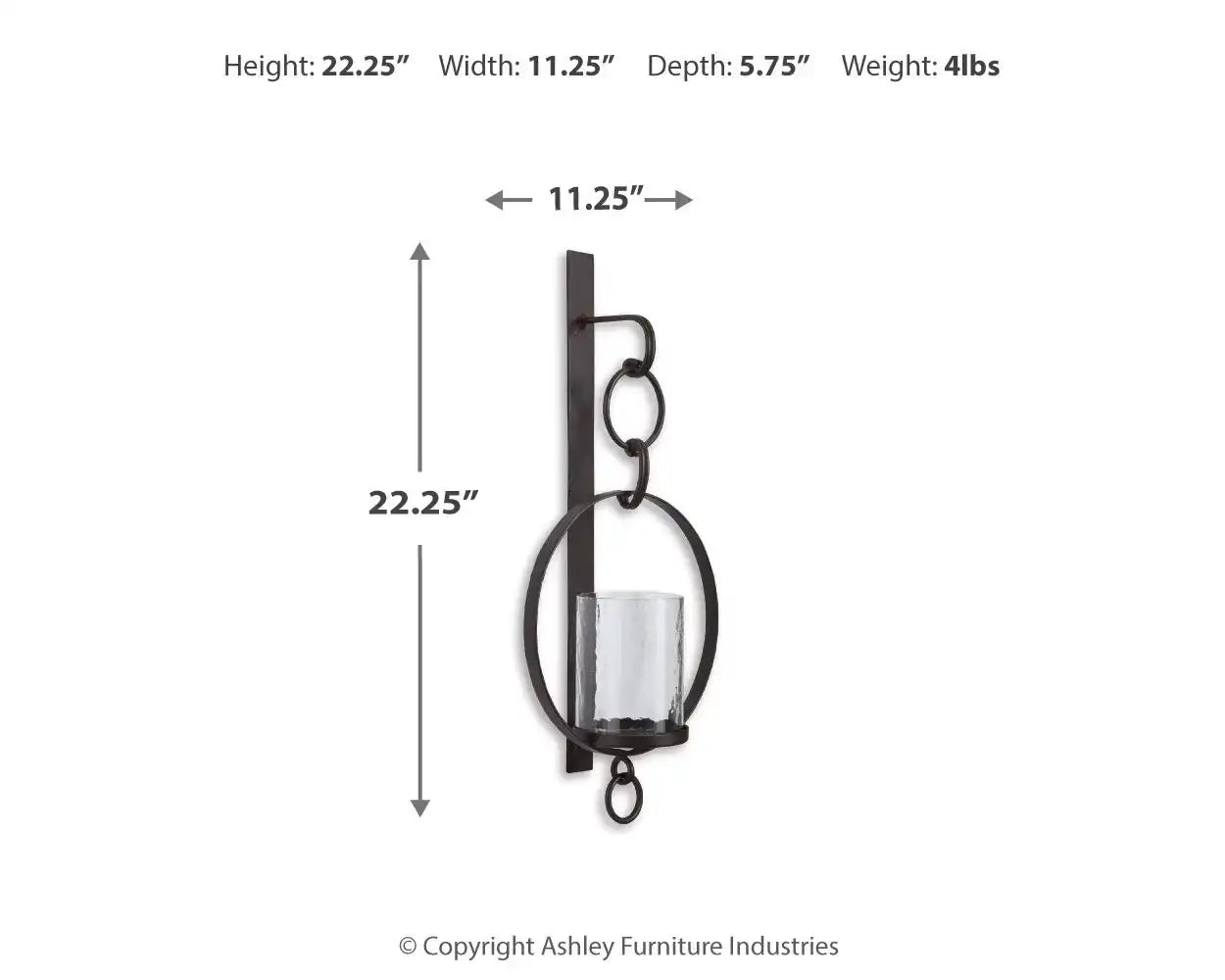 Ogaleesha - Wall Sconce - Brown - Best Buy Furniture