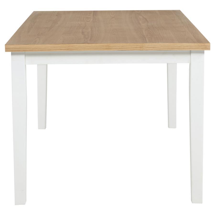 Andrews - 66" Rectangular Dining Table - Light Ash And White - Best Buy Furniture