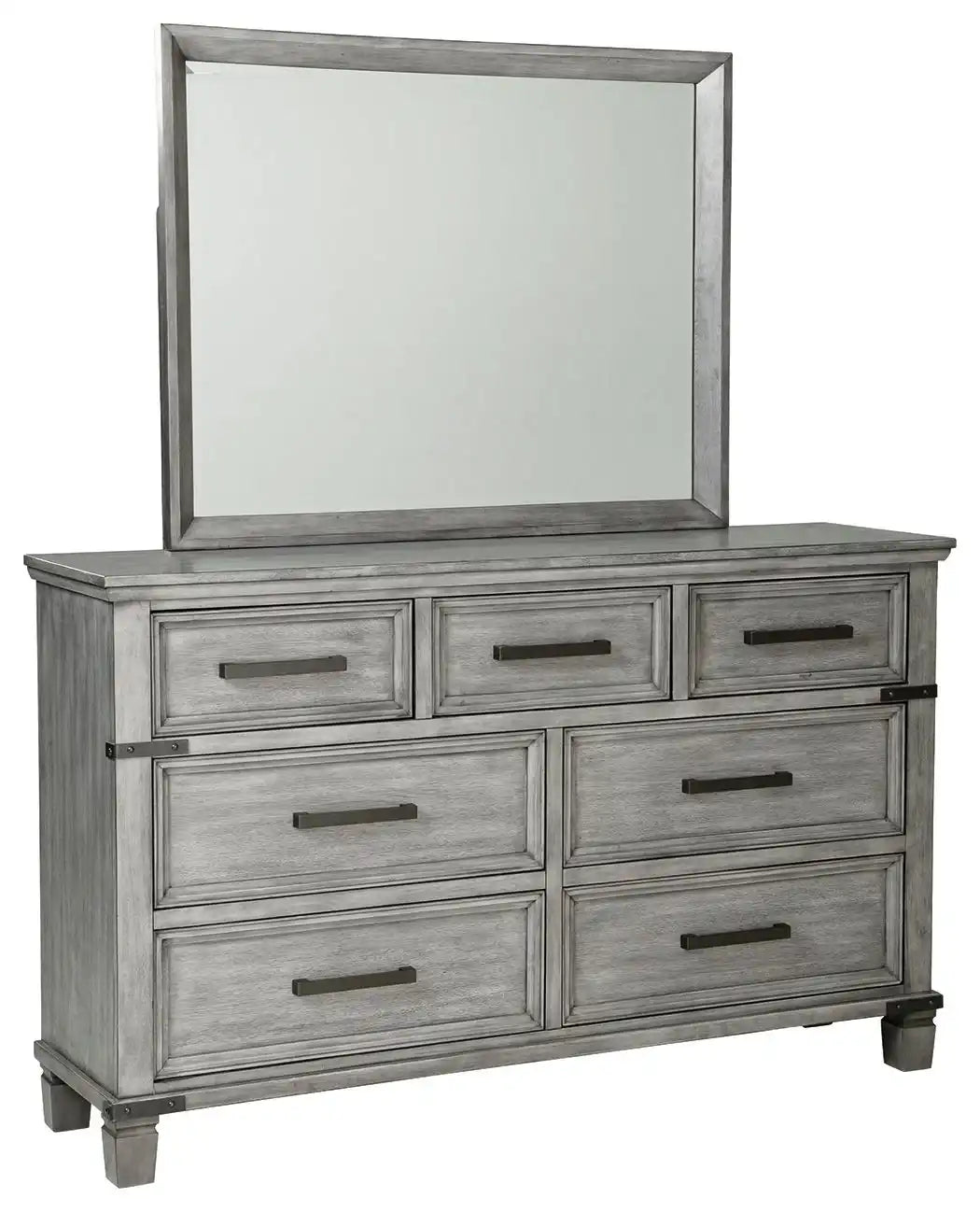 Russelyn - Dresser, Mirror - Gray