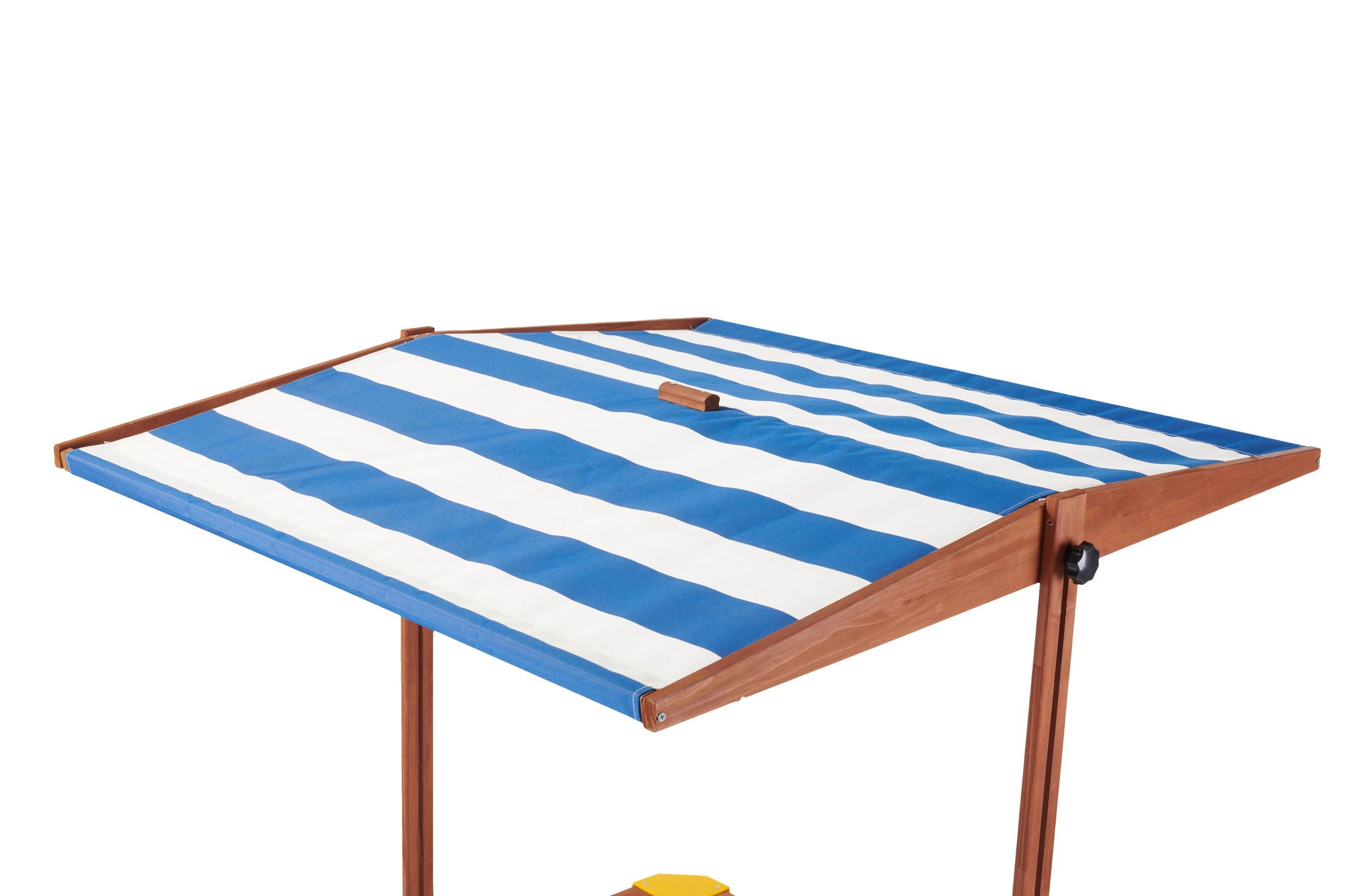 Kids Sandbox With Cover, Sand Box With Adjustable Canopy, Large Outdoor Cedar Sandpit For Backyard Play - Reddish Brown