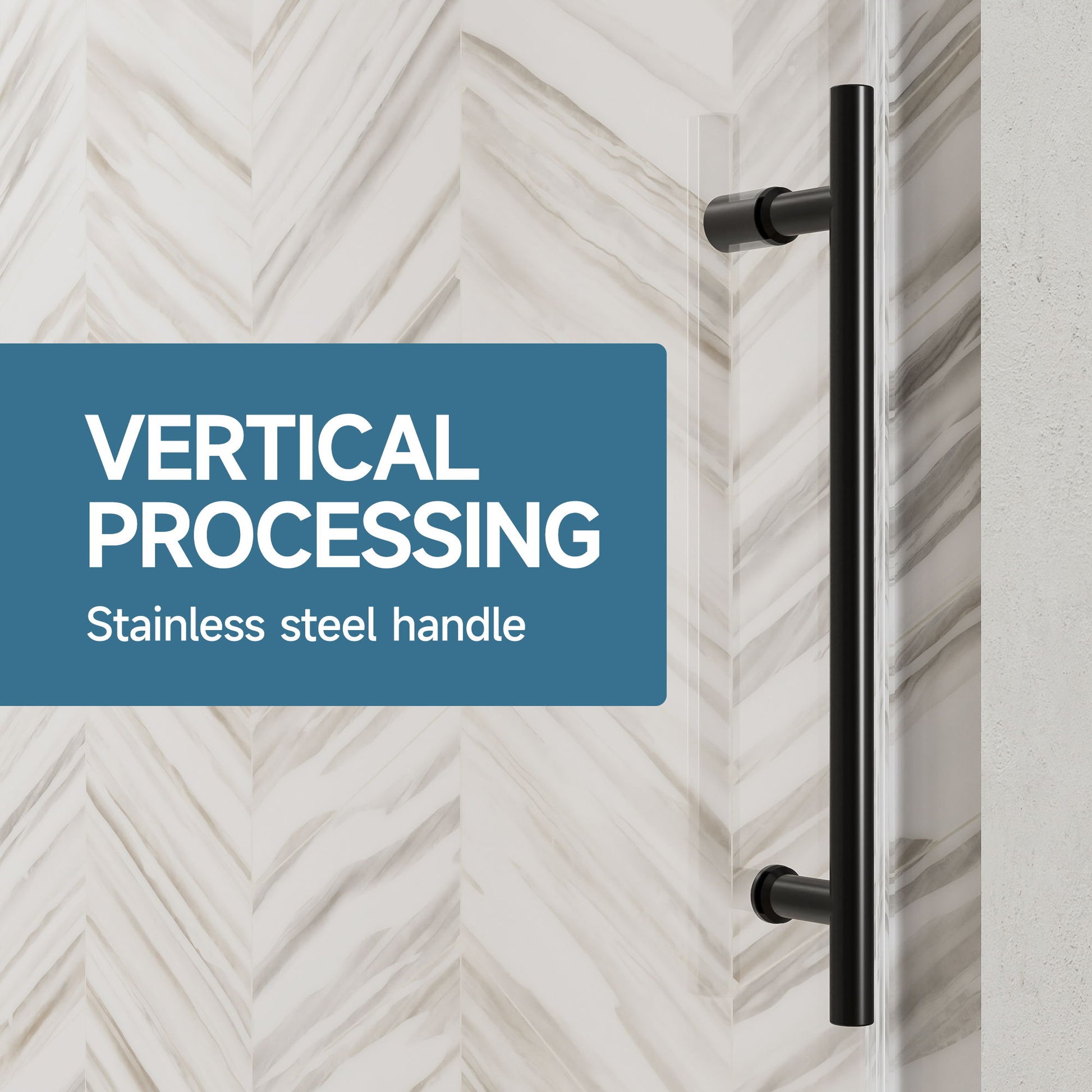 Frameless Single Sliding Shower Door With Soft Close, 5 / 16" Clear Nano Coated Tempered Glass, 60" X 60" - Matte Black - Best Buy Furniture