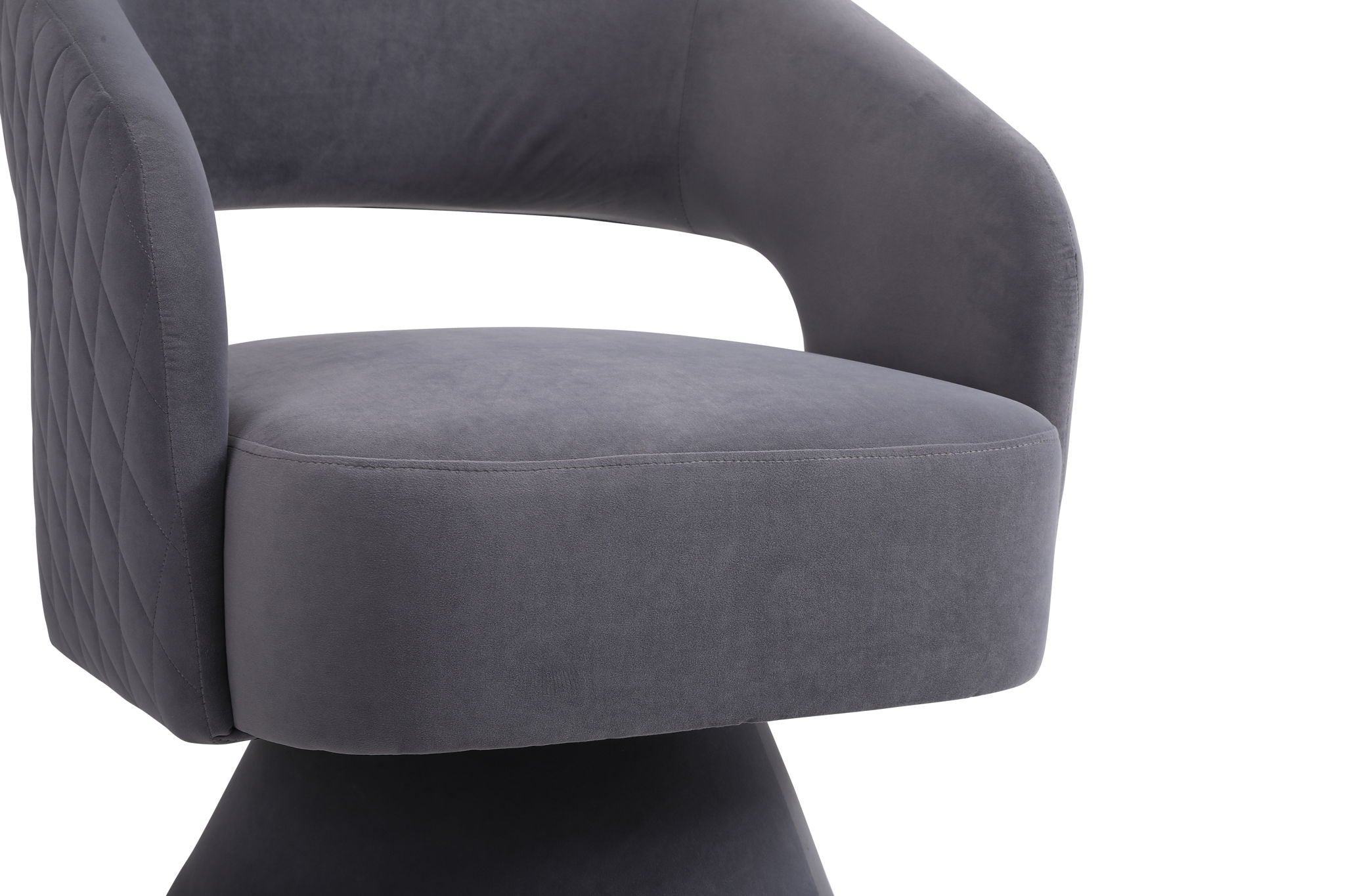 Round Barrel Swivel Accent Chair Armchair For Living Room