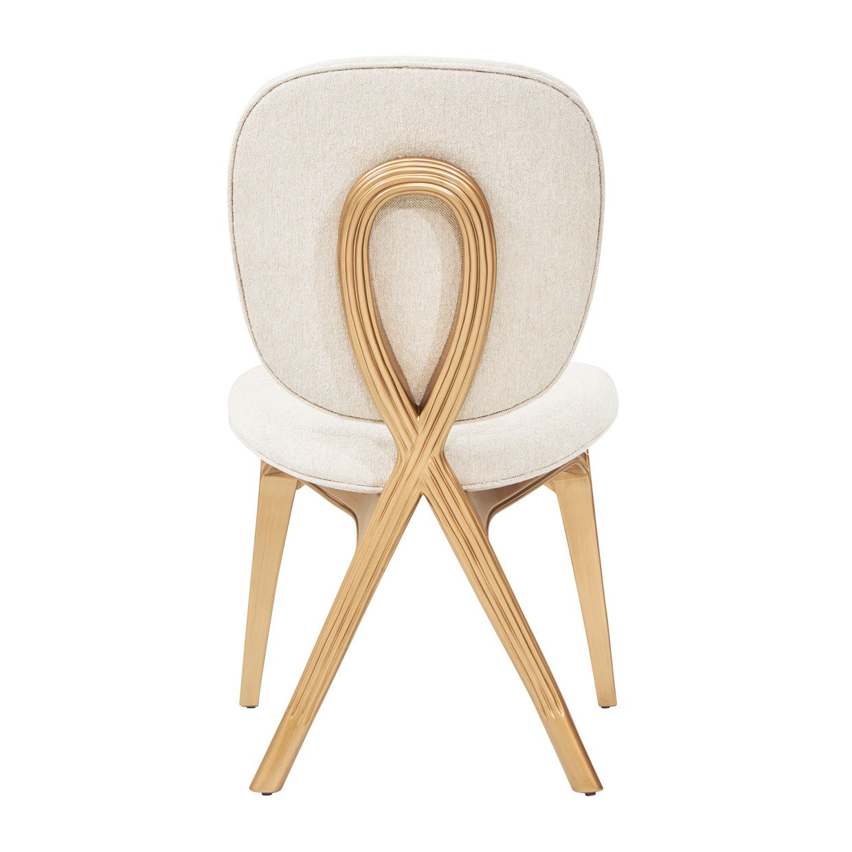 Camellia Field - Vanity Chair - Beige / Gold