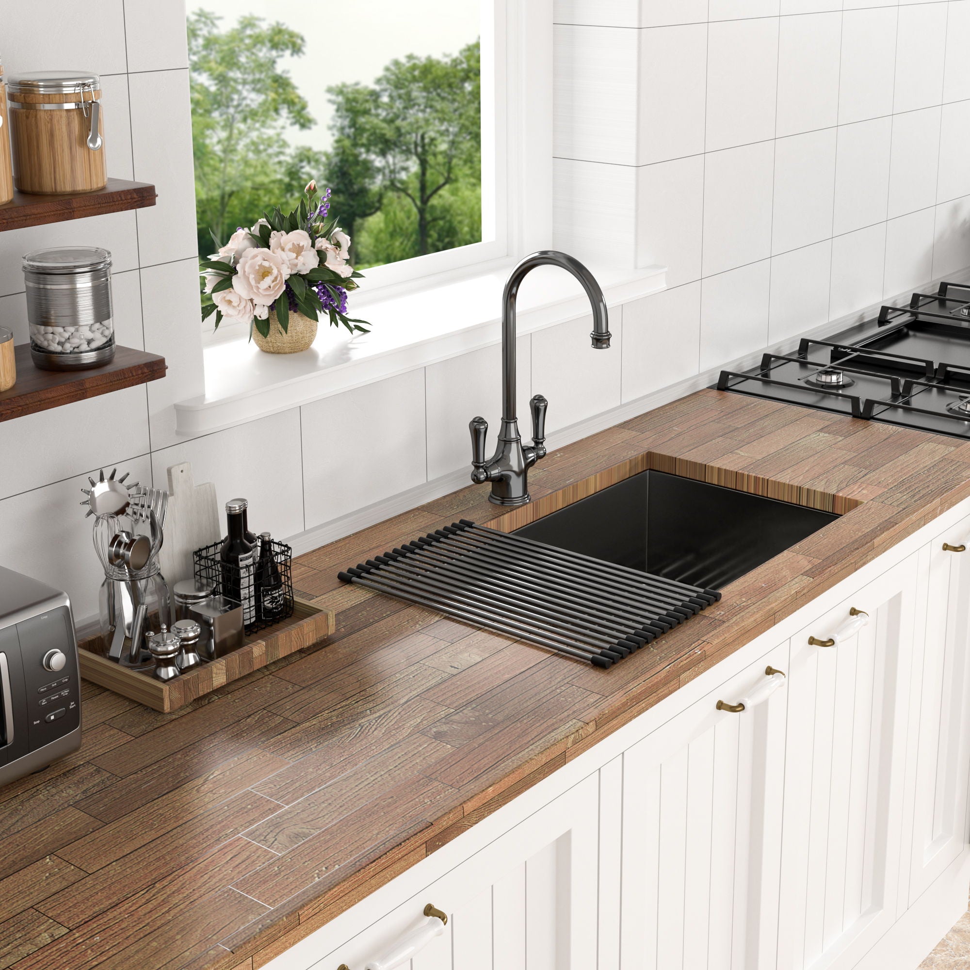 Modern Undermount Stainless Steel Kitchen Sink 16 Gauge, Deep Single Bowl