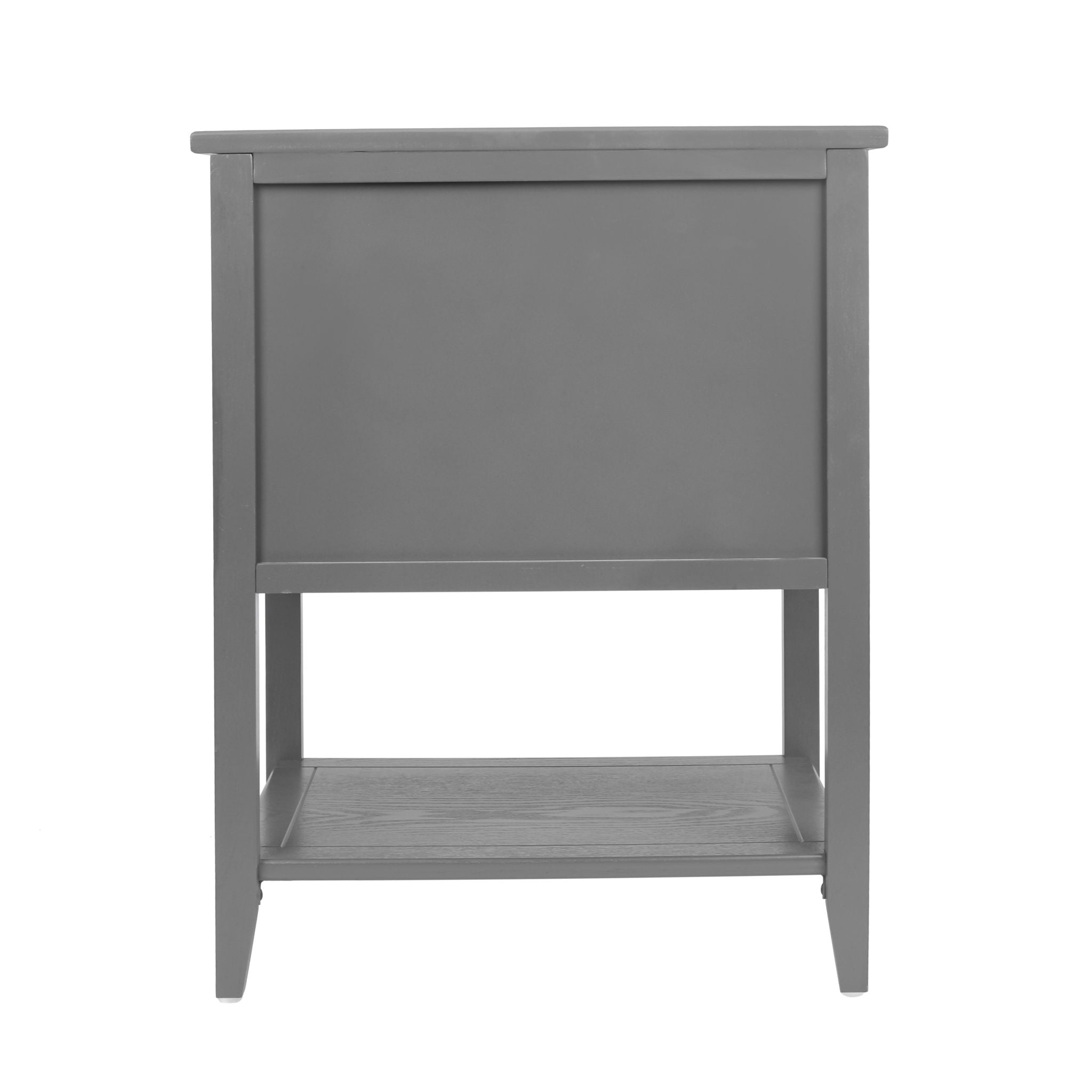 2 Drawer Side Table, Natural Rattan