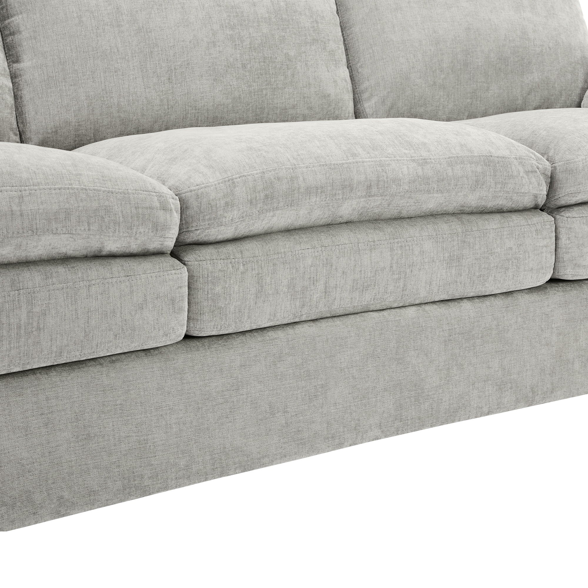 Cozy Upholstered Plush Cushion Armchair For Living Room