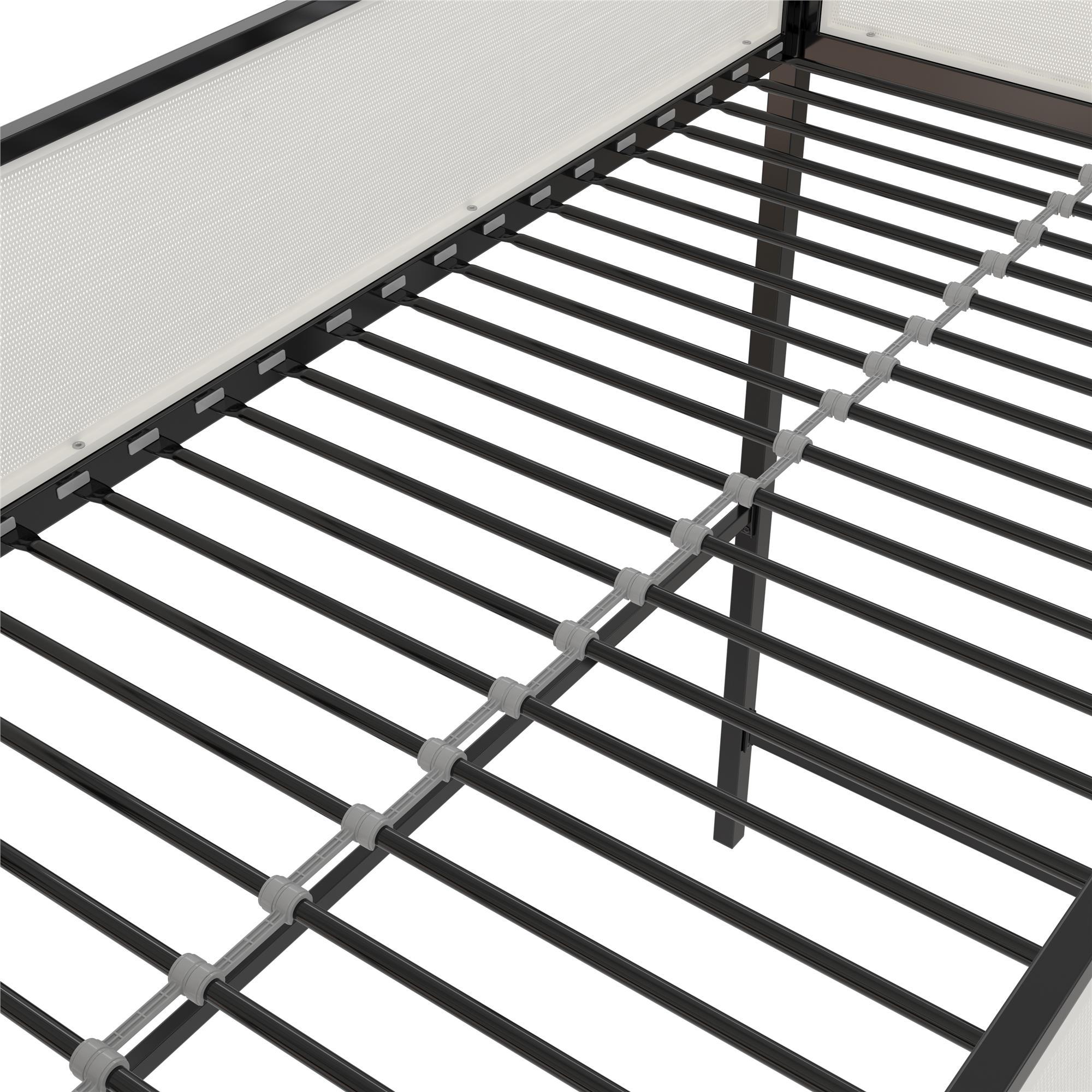 Axel - Twin Loft Bed With Desk & Shelves - Black