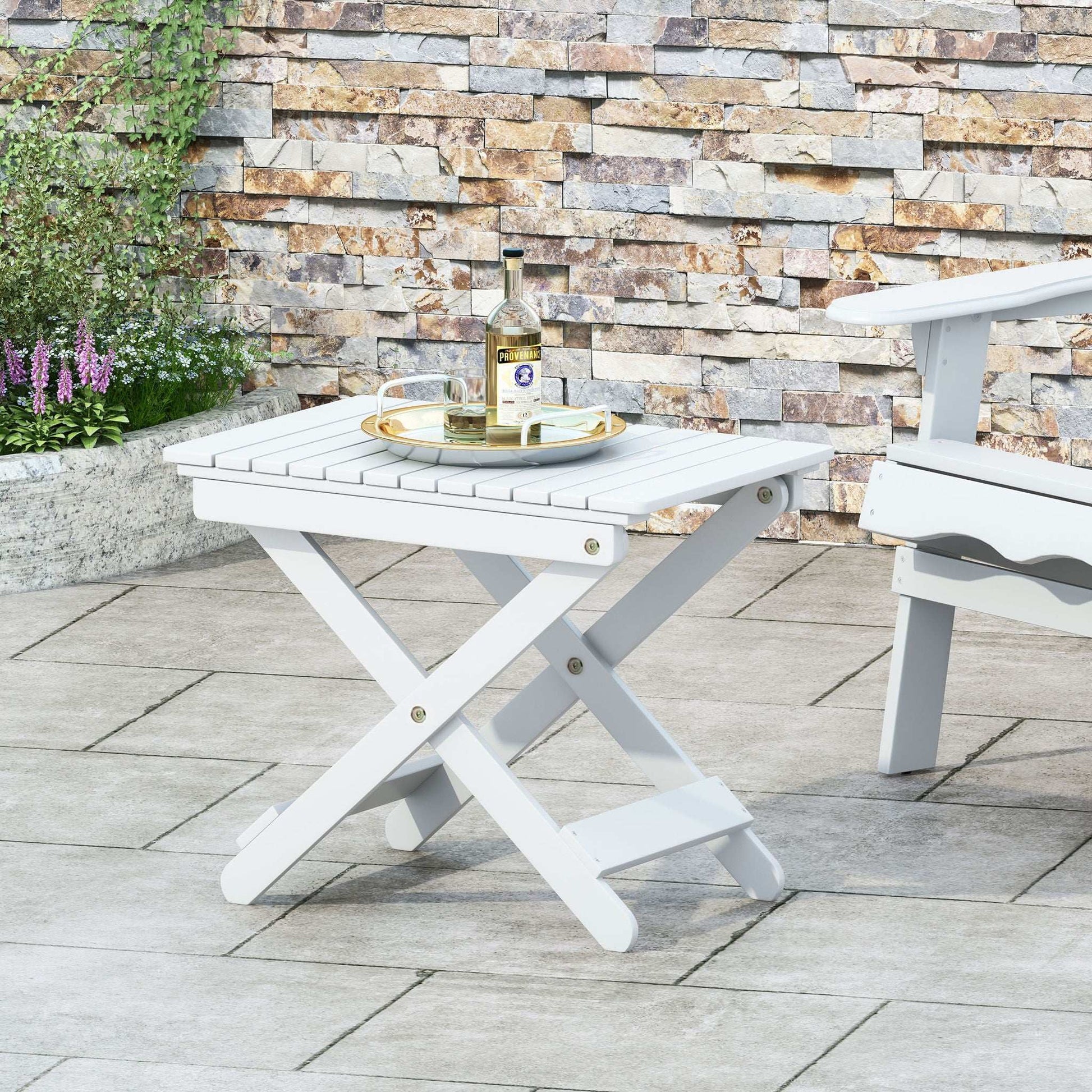 Outdoor Folding Wooden Side Table - Best Buy Furniture