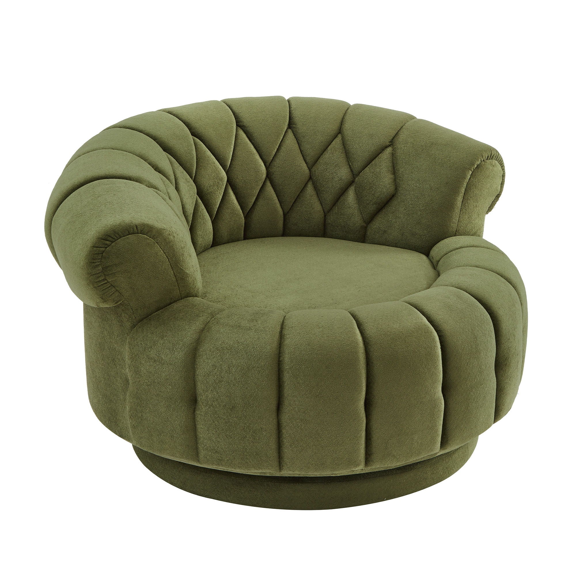 Round Swivel Accent Chair With Rotation