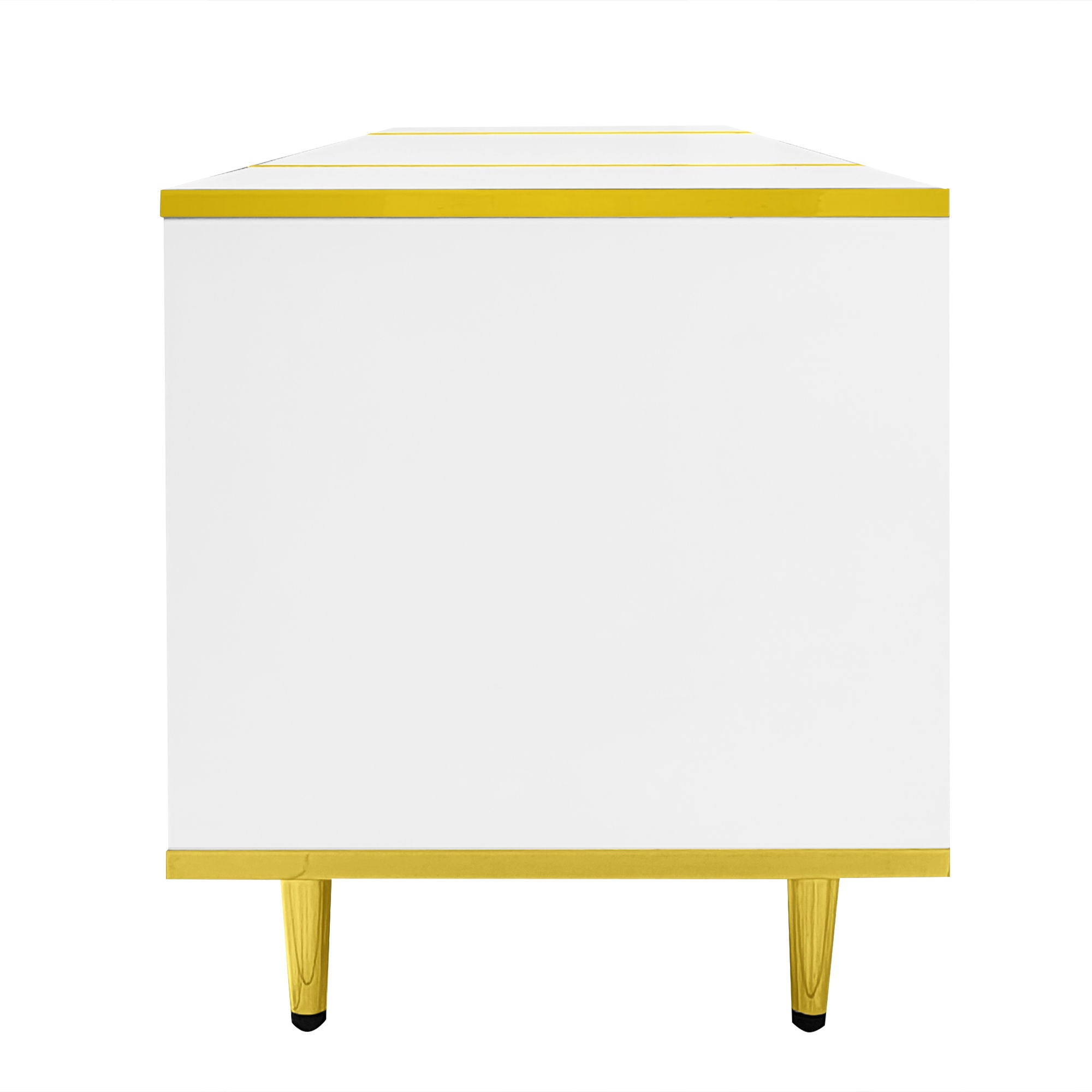 TV Stand For TVs Up To 80", Entertainment Center With 2 Shelves And LED Lights