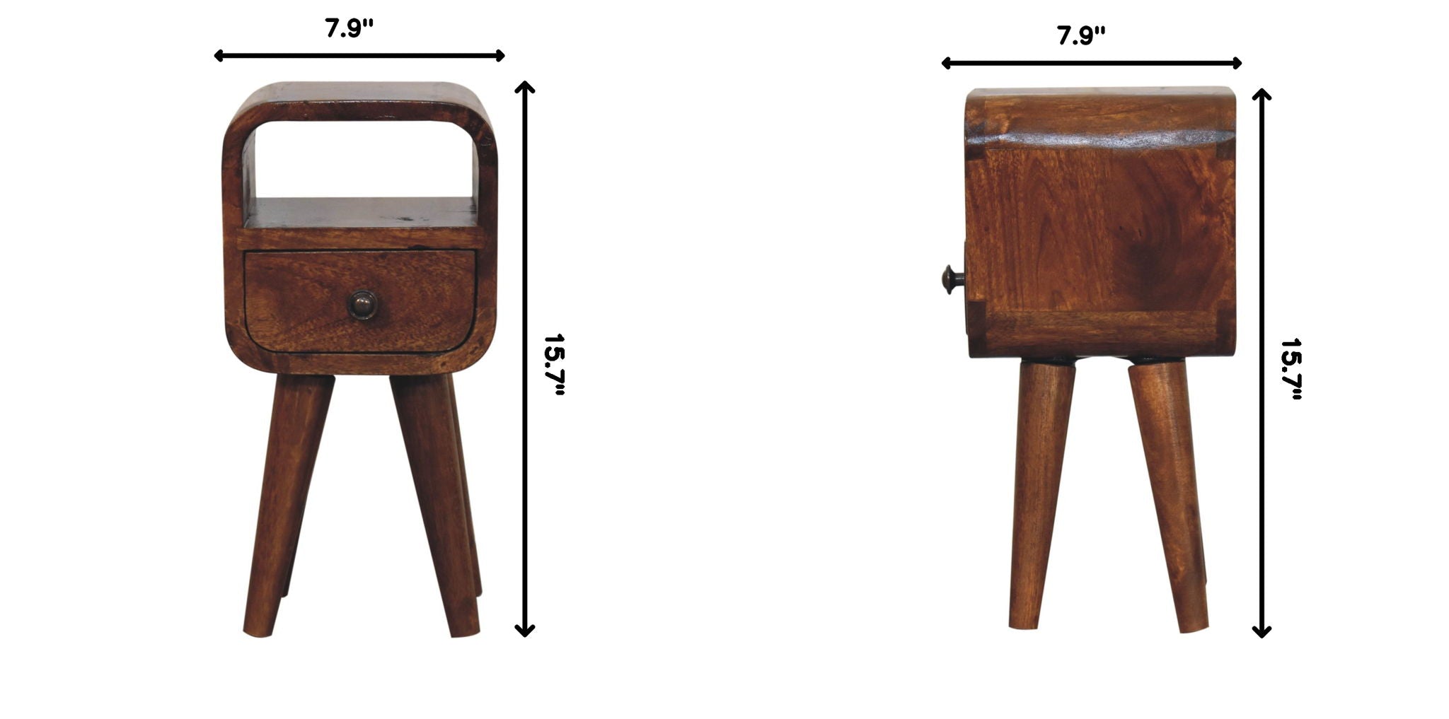 Mini Open Bedside Nightstand