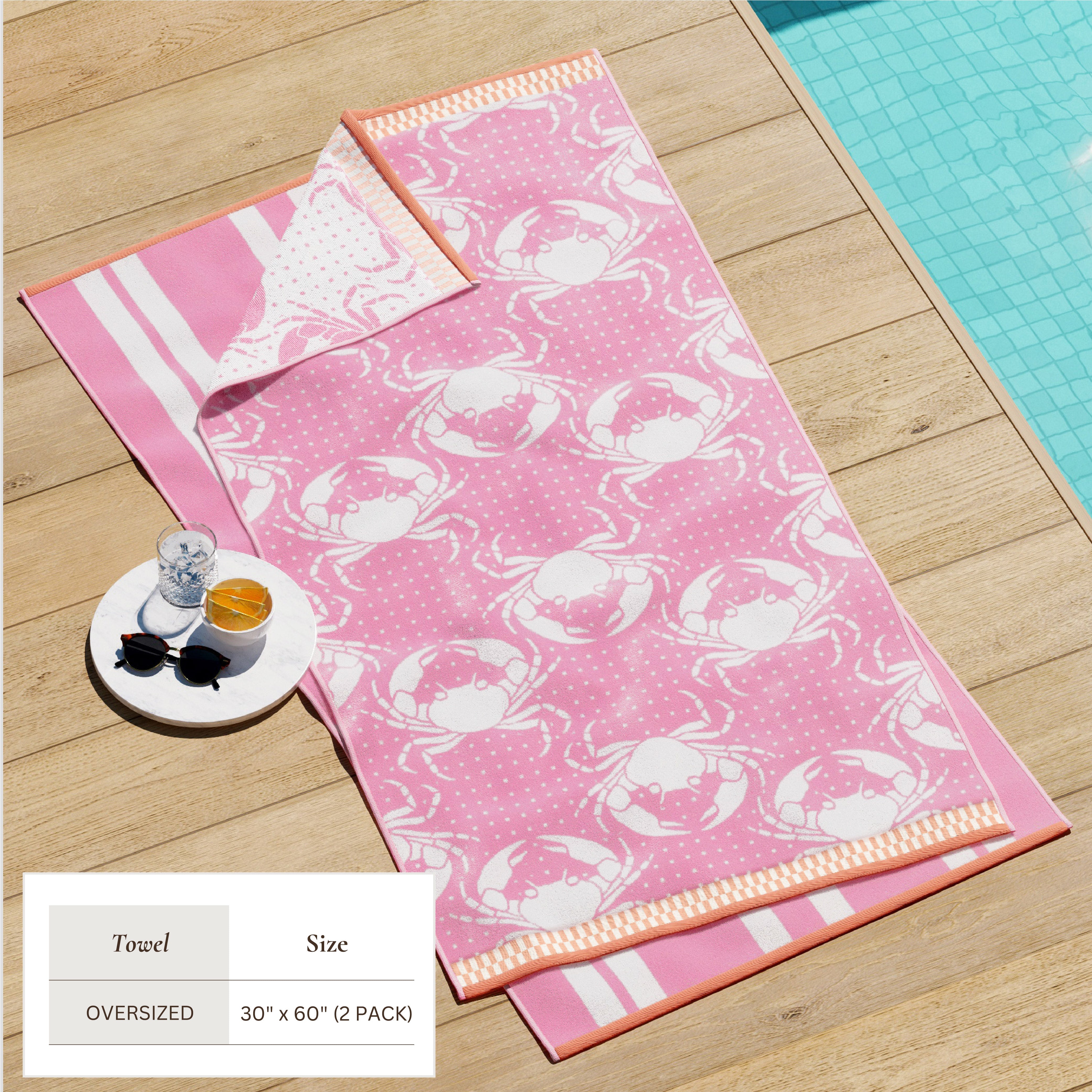 Cotton Velour Beach Towel - Maui Collection - Best Buy Furniture