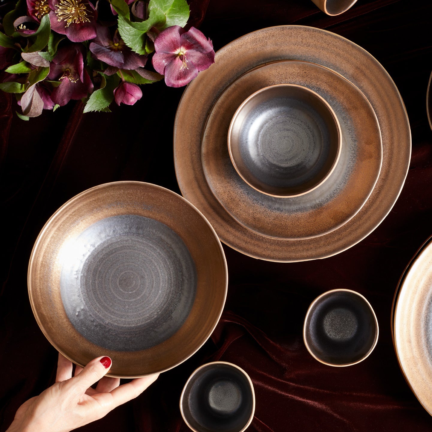 Akita Stoneware Salad Plate - Copper