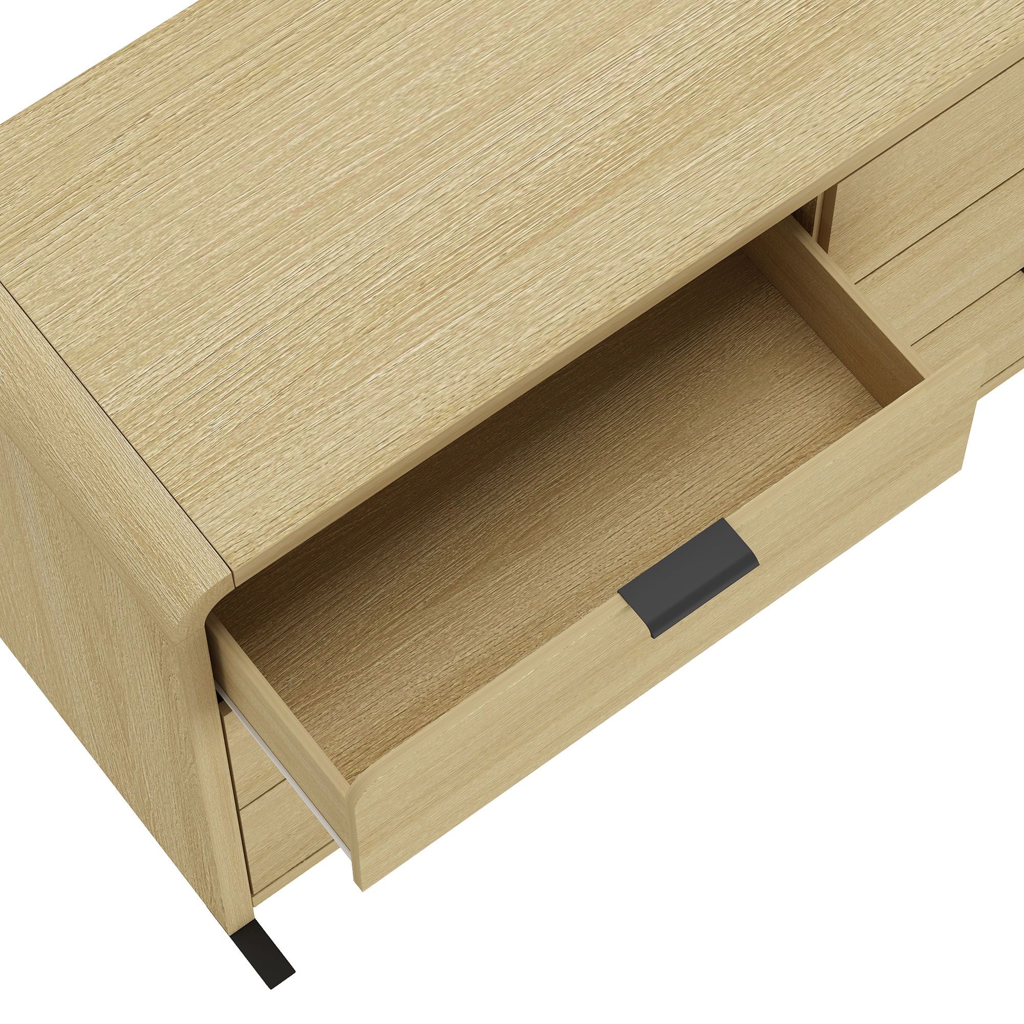 Grace Modern 60" Double Dresser with 6 Drawers