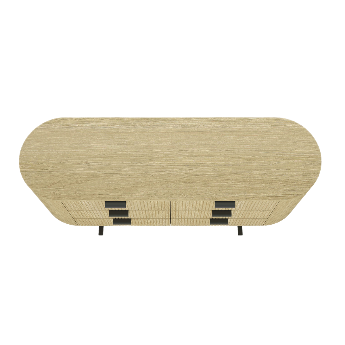 Olivia Modern 60" Double Dresser with 6 Drawers