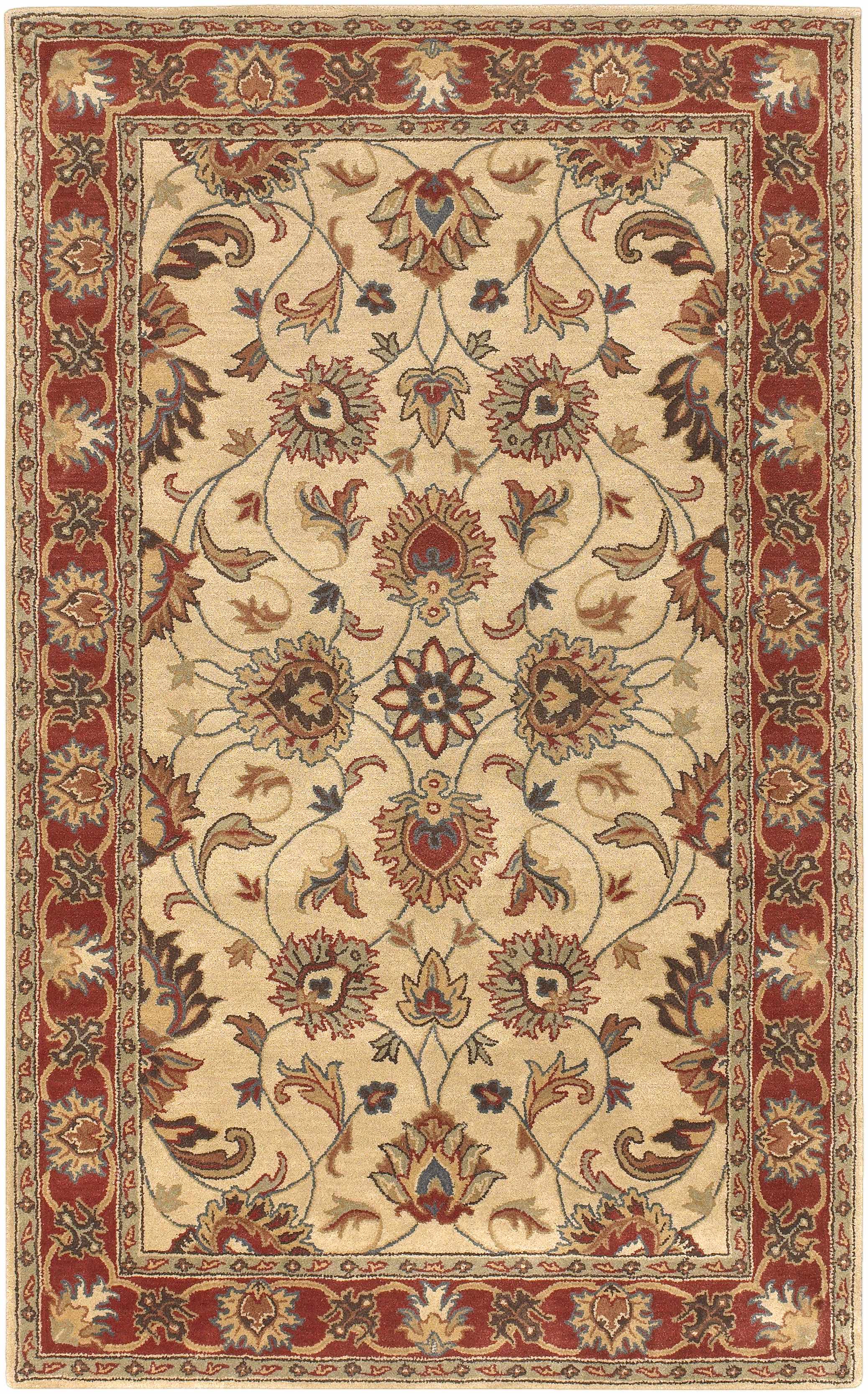 Cherryfield Hand Tufted Brown & Rust 1001 Wool Rug